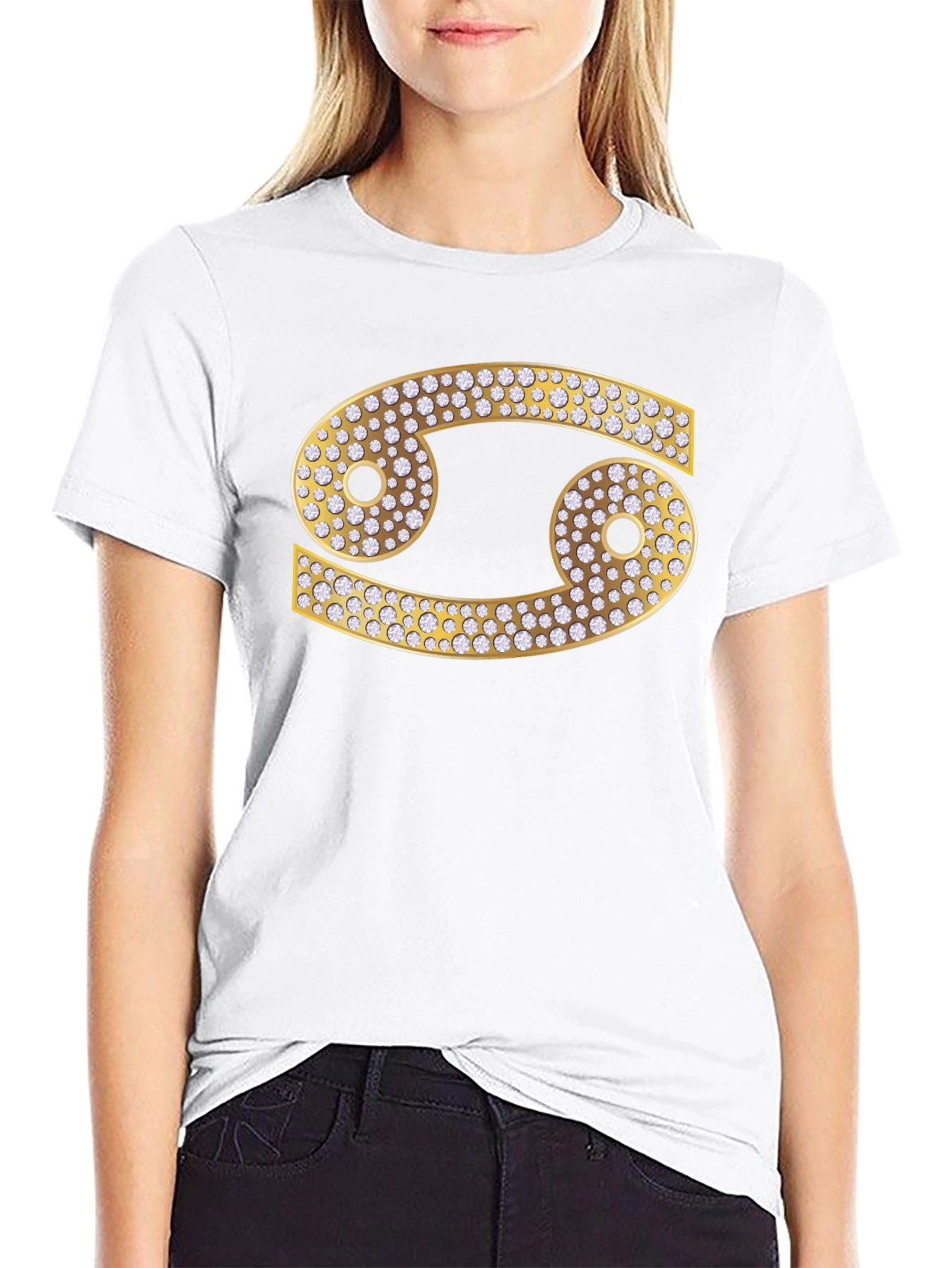 Cancer Zodiac Diamond Graphic Tee