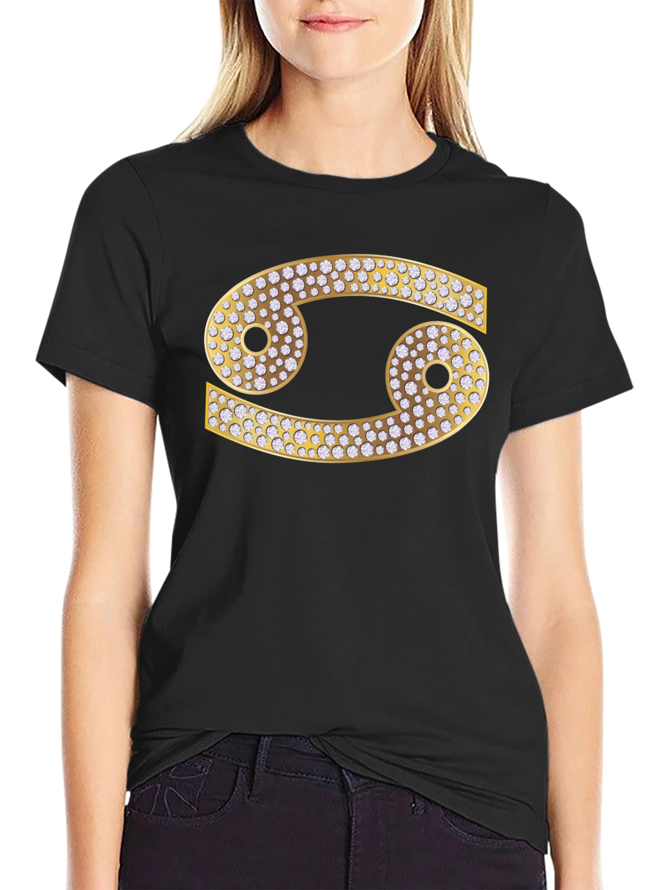 Cancer Zodiac Diamond Graphic Tee