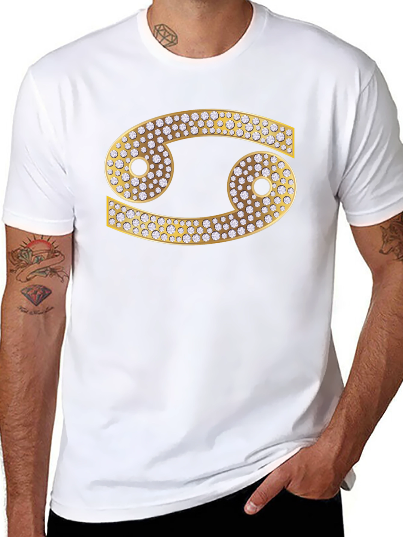 Cancer Zodiac Diamond Graphic Tee