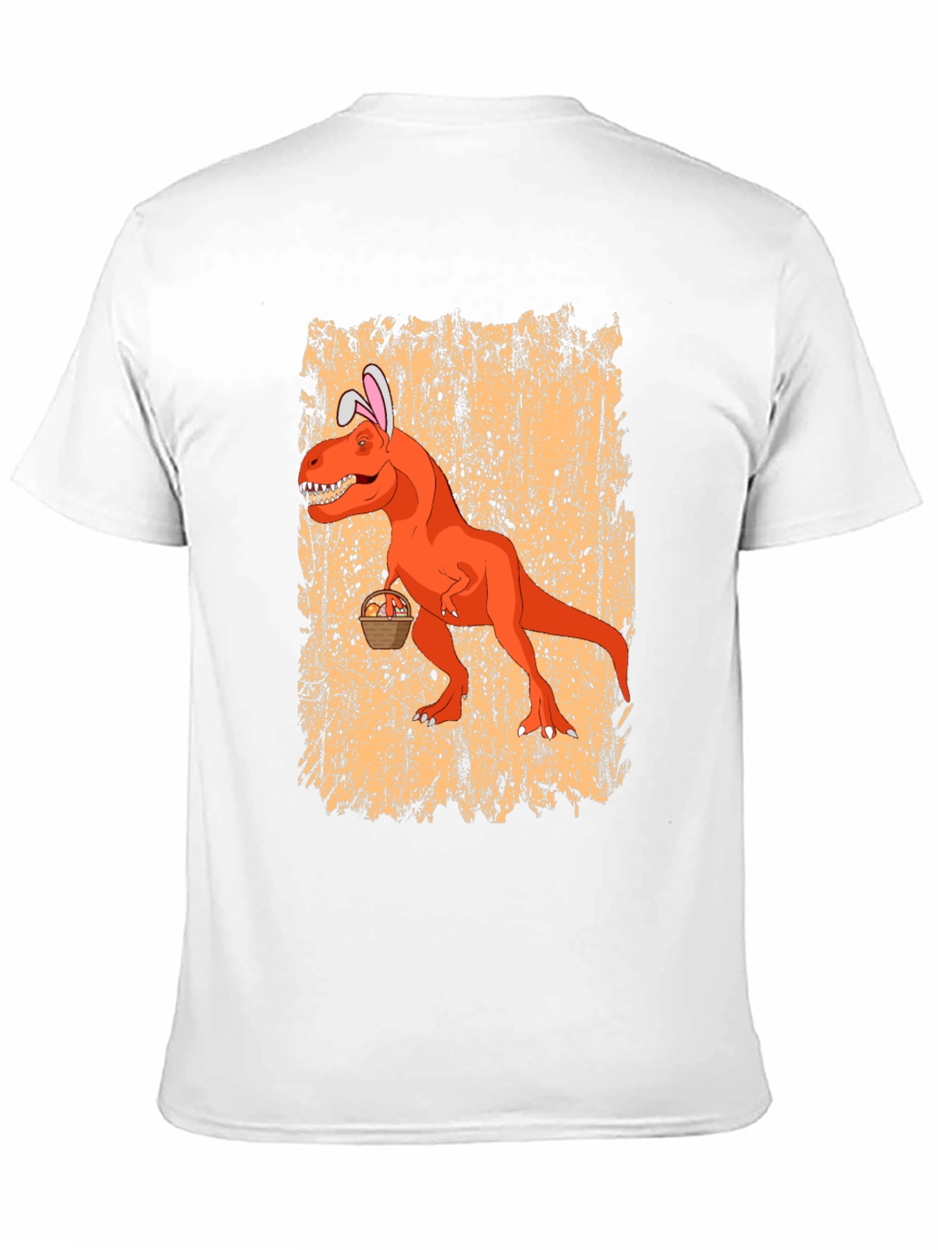 Easter T-Rex Bunny Ears Graphic Tee - Black