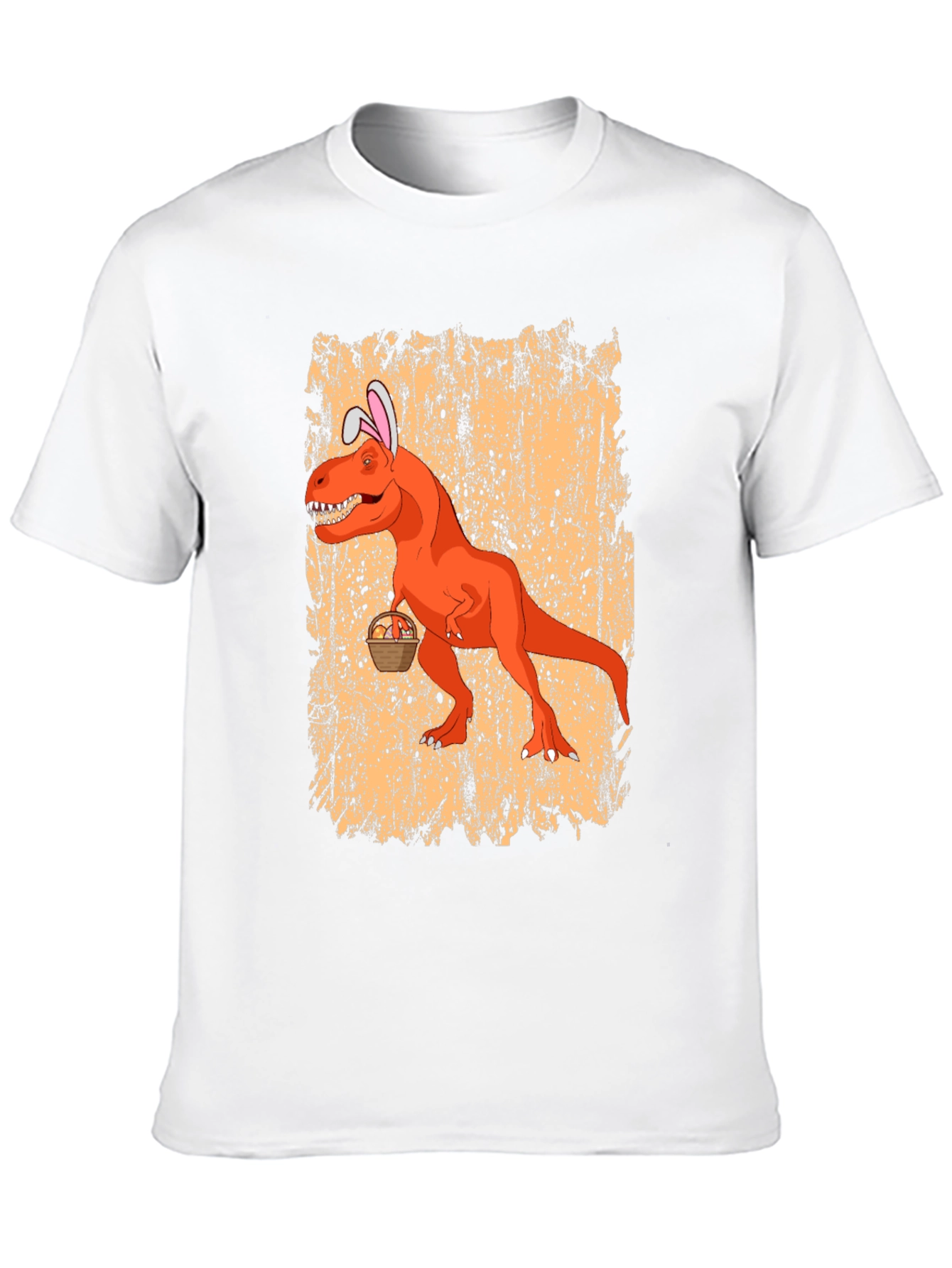 Easter T-Rex Bunny Ears Graphic Tee - Black