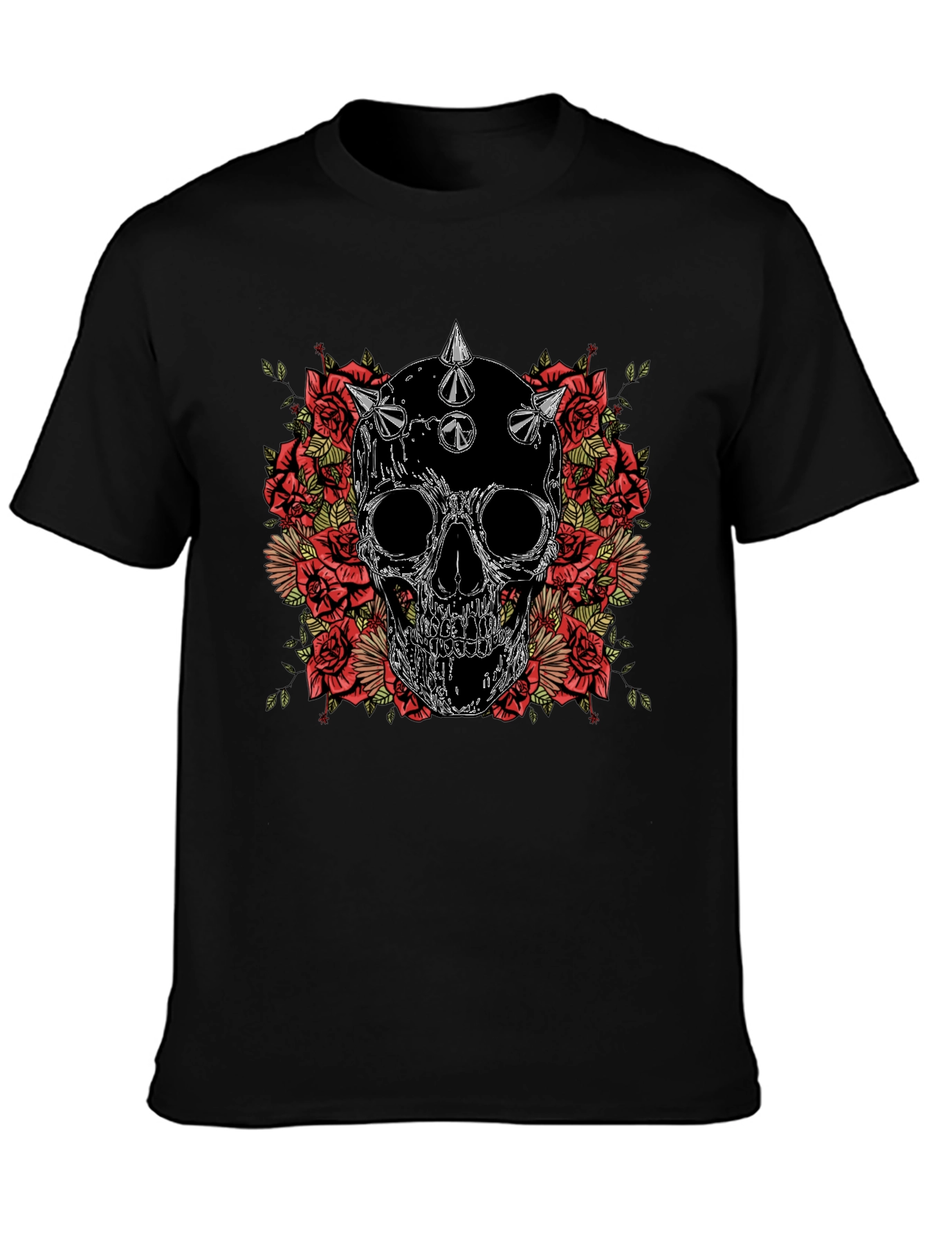 Skull and Roses Graphic Tee