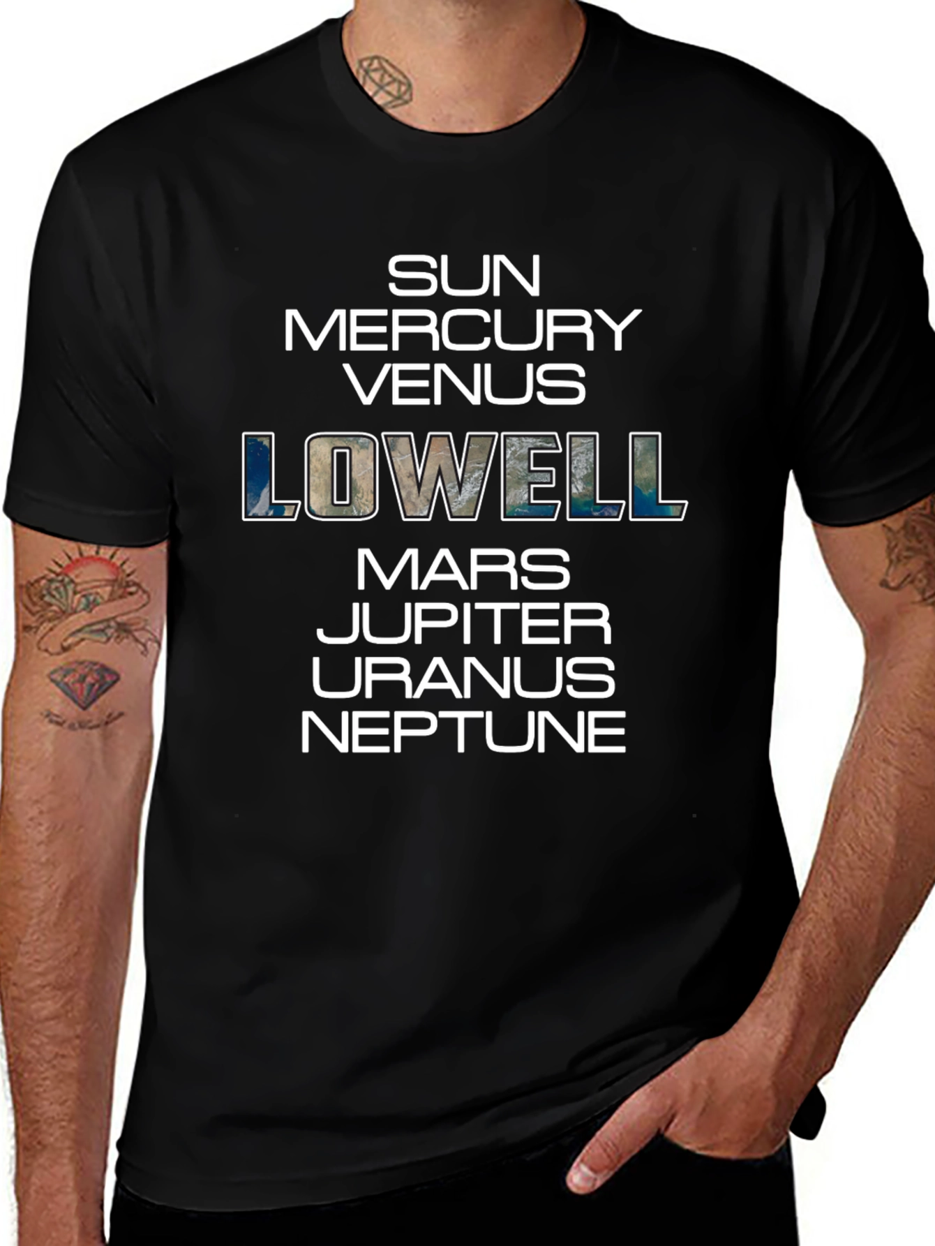 Planets T-Shirt Sun Mercury Venus Lowell Mars