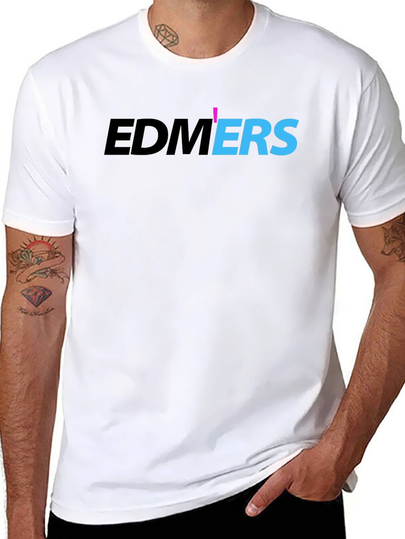 EDMers Graphic Print T-Shirt - Stylish Music Lover Tee