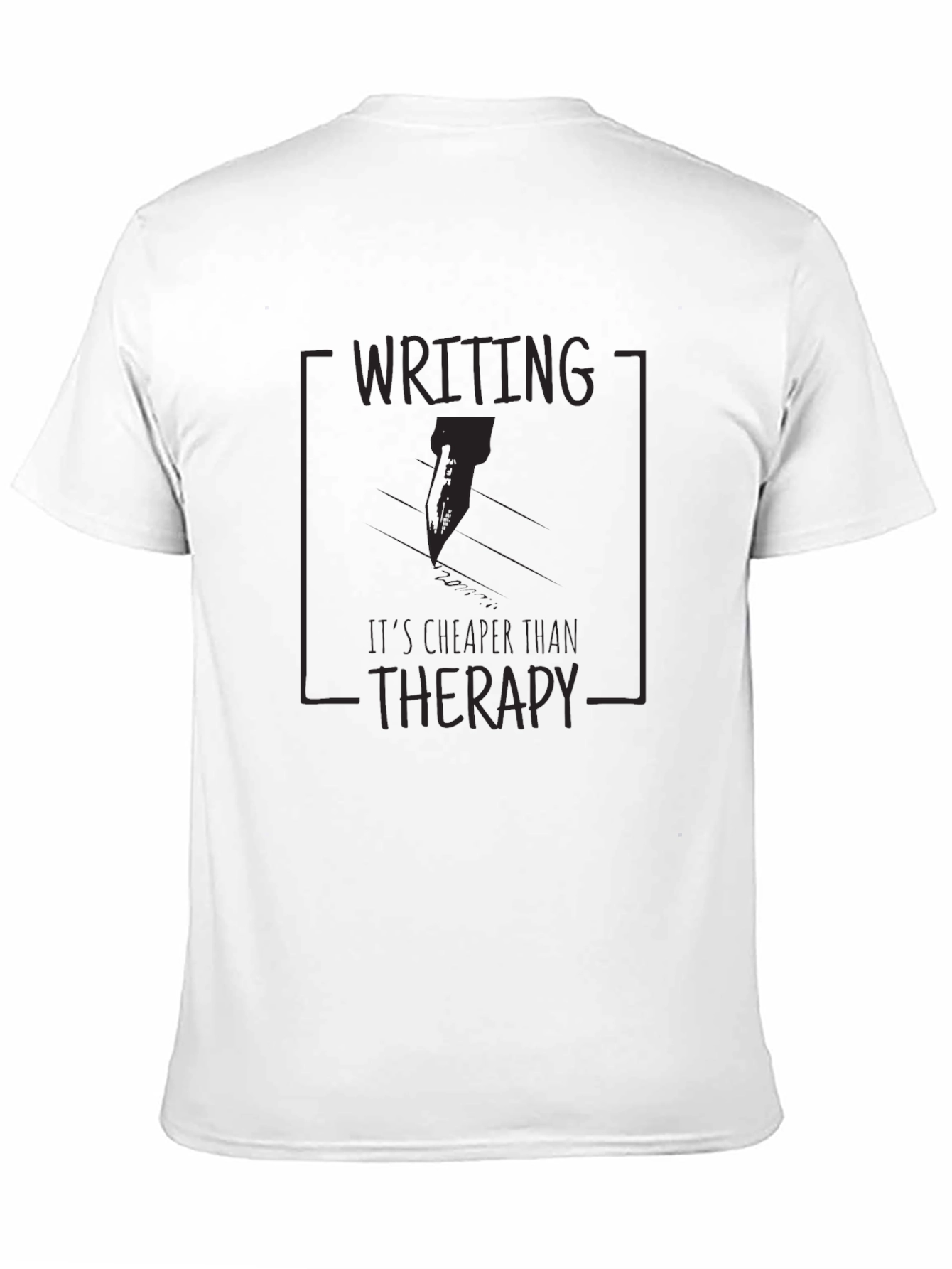 Writing Cheaper Than Therapy Graphic Tee