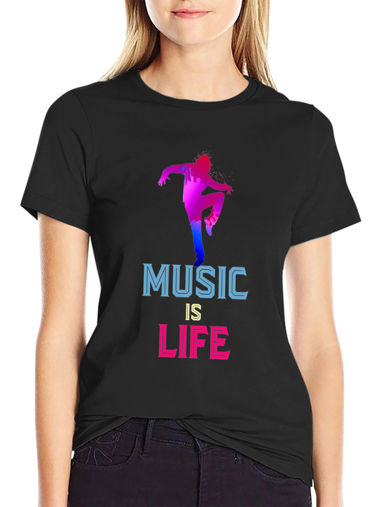 Music is Life Graphic T-Shirt