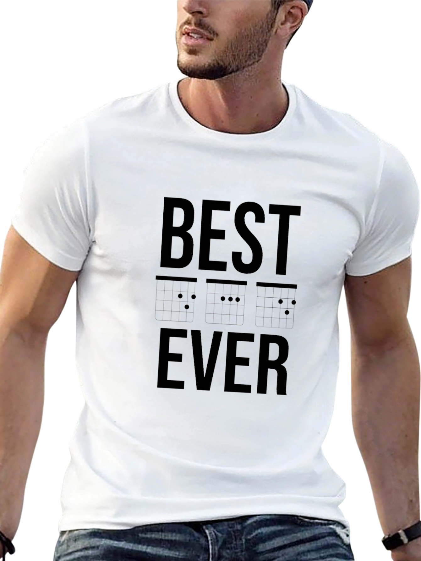 Best Guitar Chords Ever T-Shirt - Black