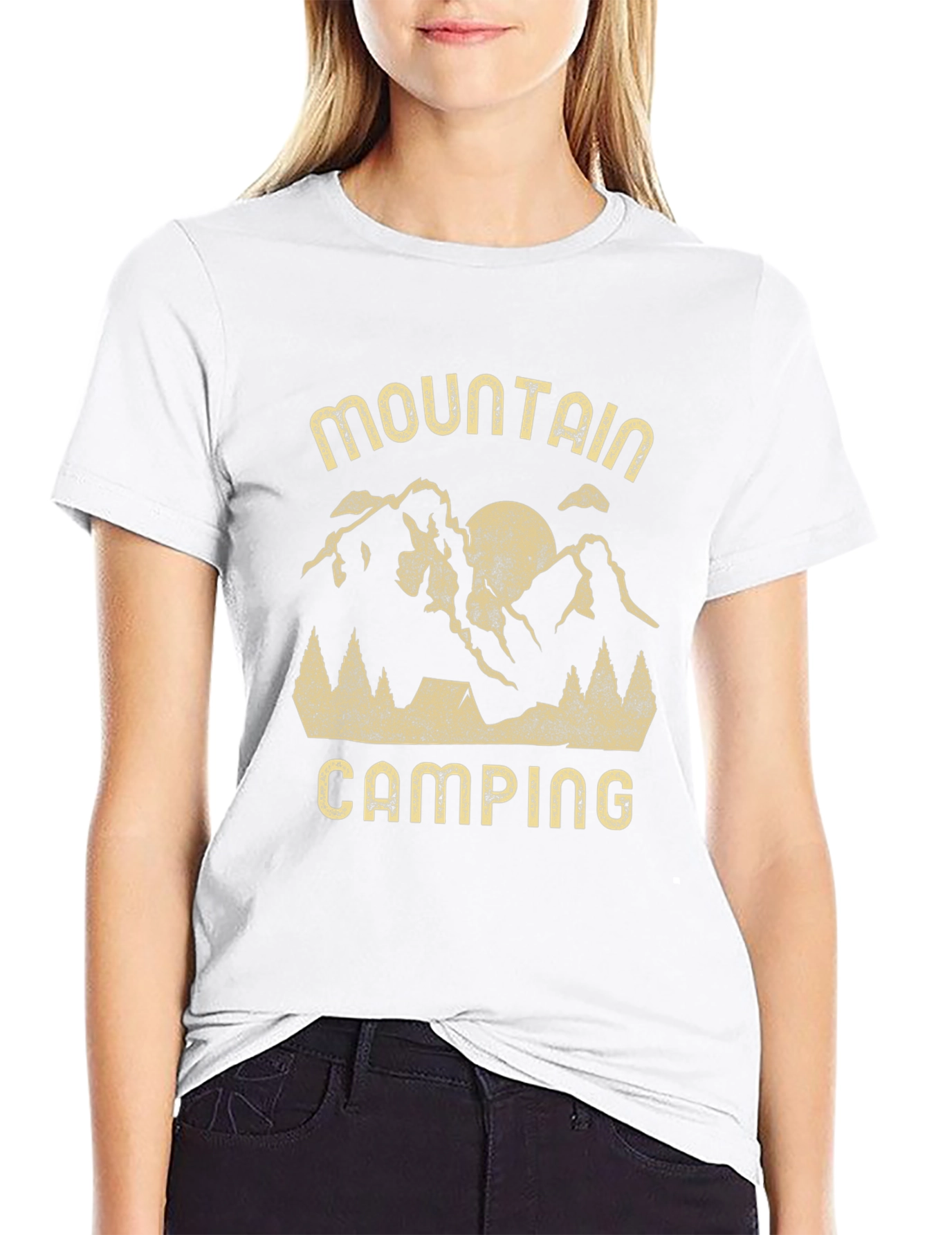 Mountain Camping Graphic Tee - Adventure Awaits!