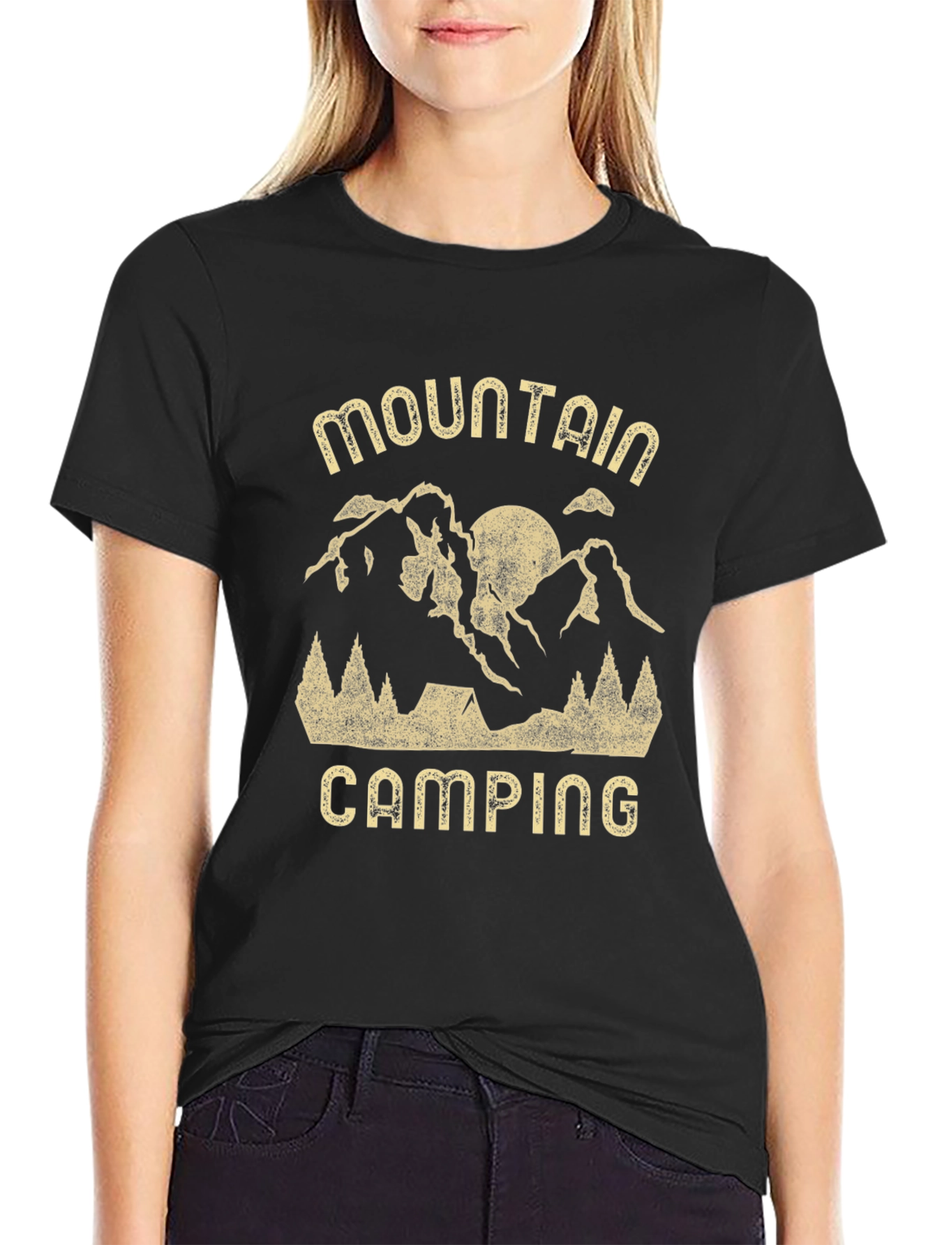 Mountain Camping Graphic Tee - Adventure Awaits!