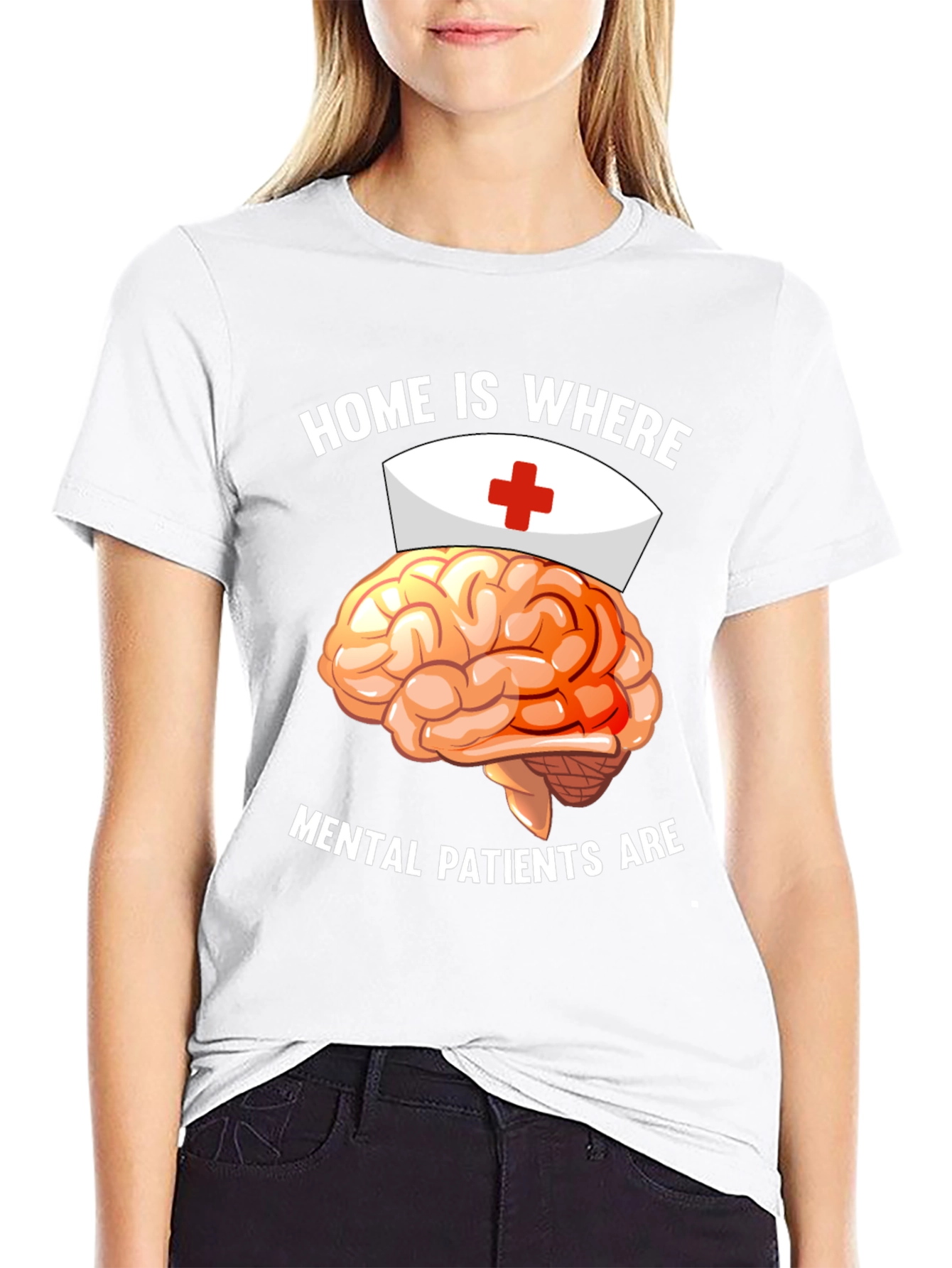 Mental Patients Brain Nurse Humor T-Shirt