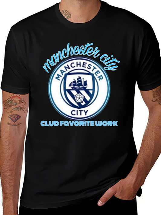 Manchester City Black T-Shirt - Club Fan Apparel
