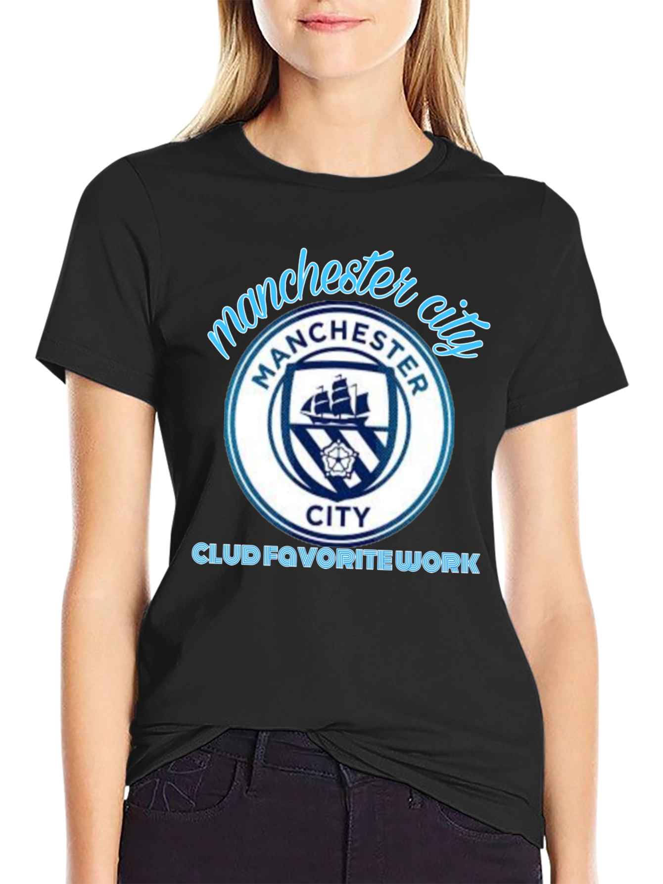 Manchester City Black T-Shirt - Club Fan Apparel