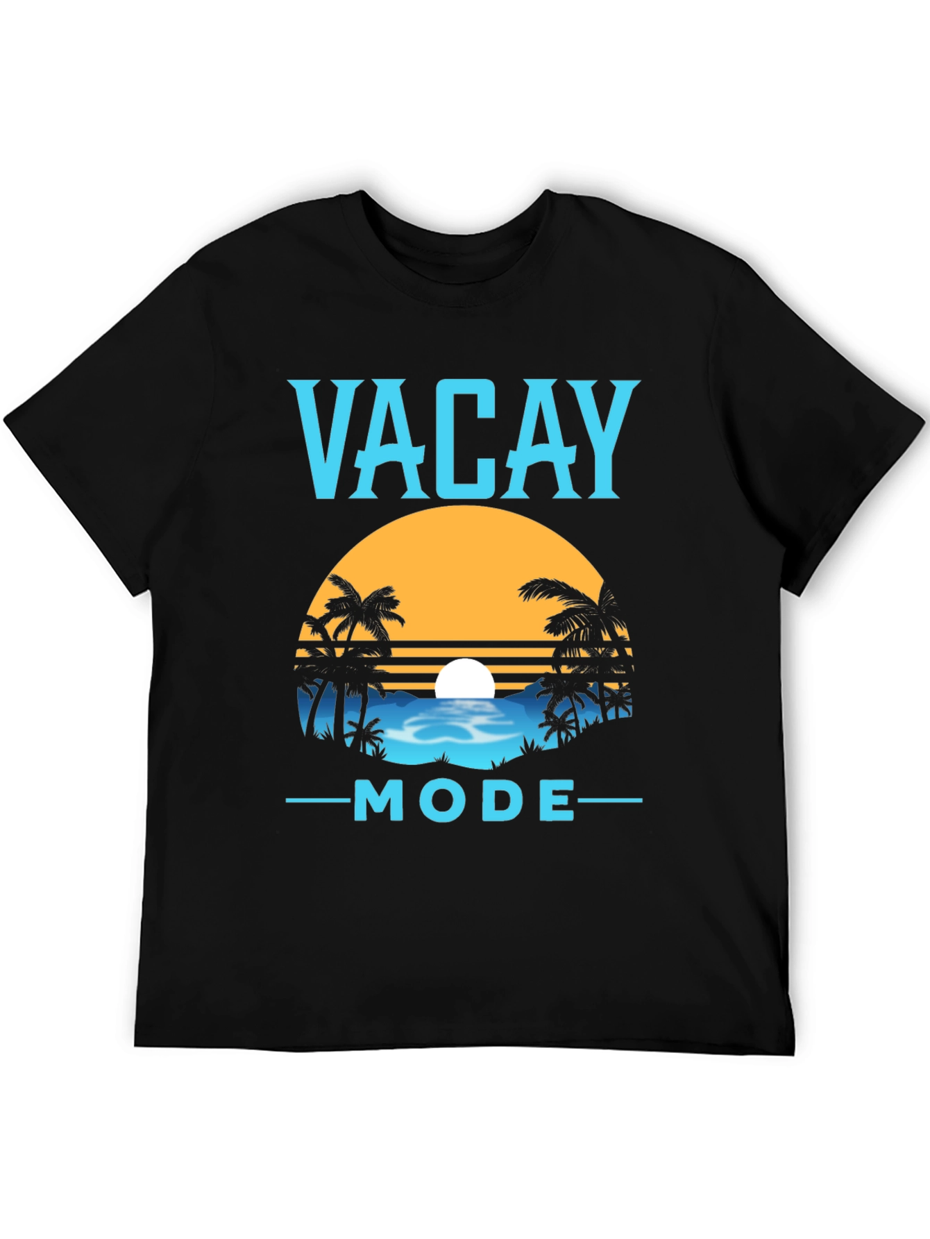 Vacay Mode Graphic Tee - Black Summer Vacation T-Shirt