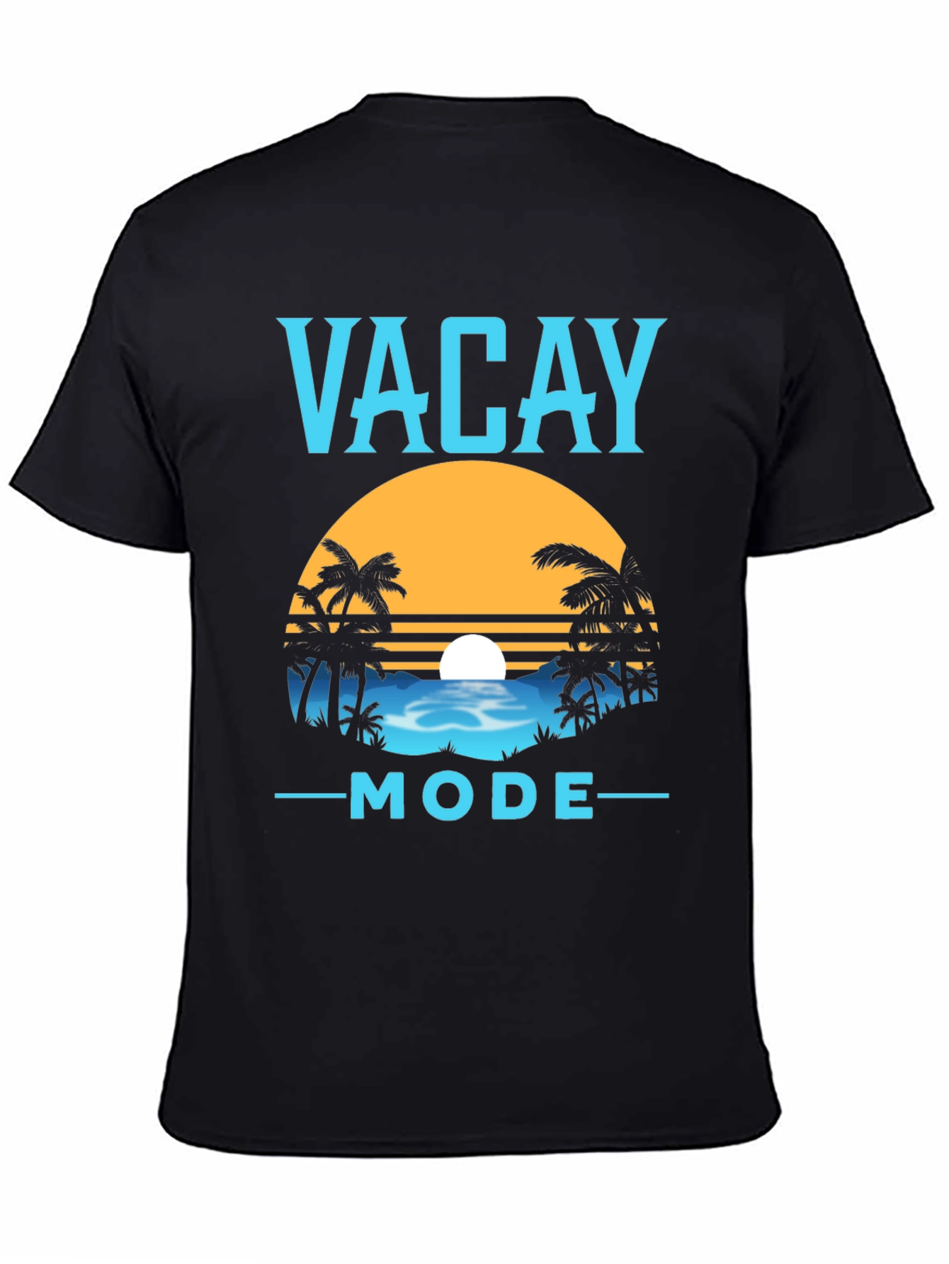 Vacay Mode Graphic Tee - Black Summer Vacation T-Shirt