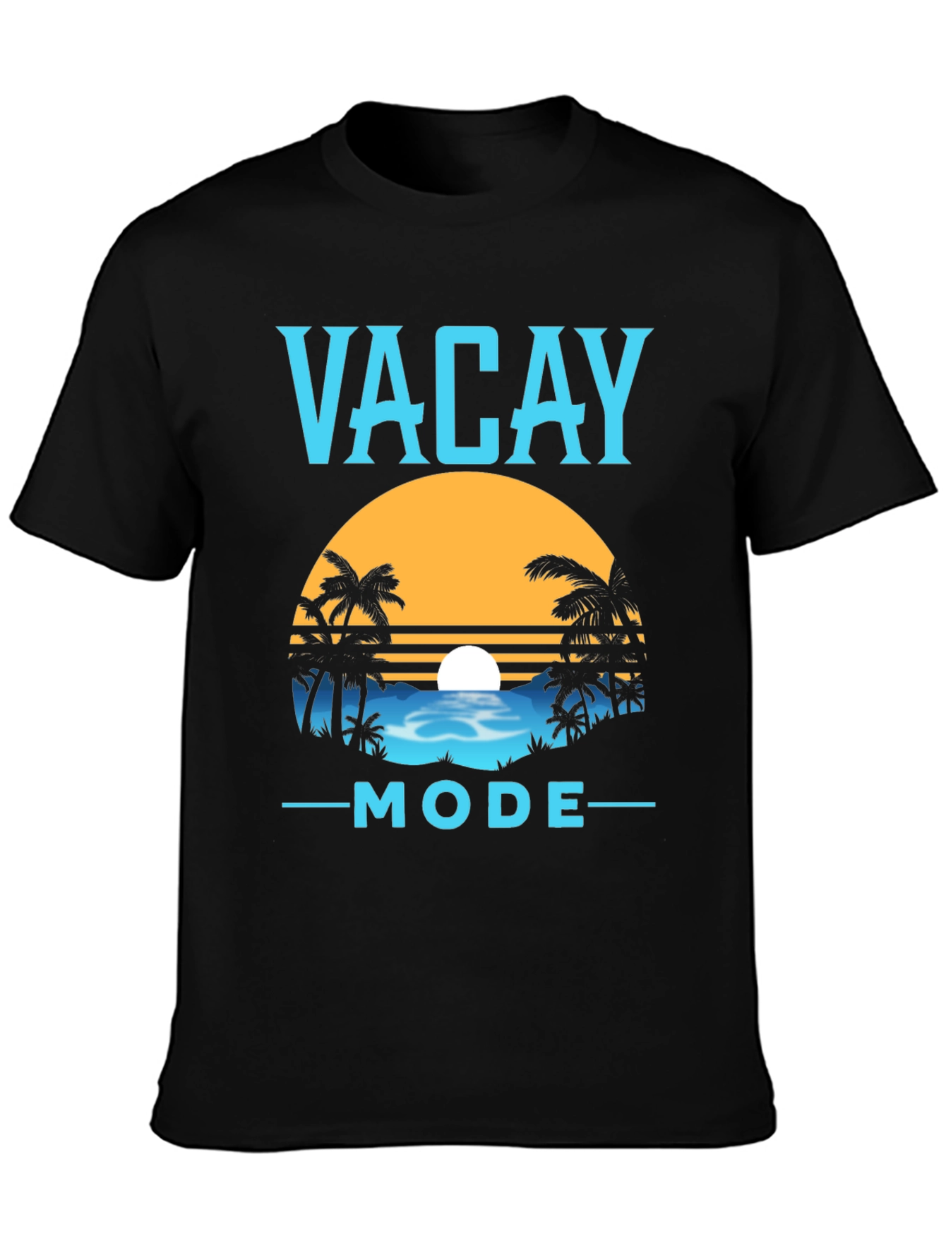 Vacay Mode Graphic Tee - Black Summer Vacation T-Shirt