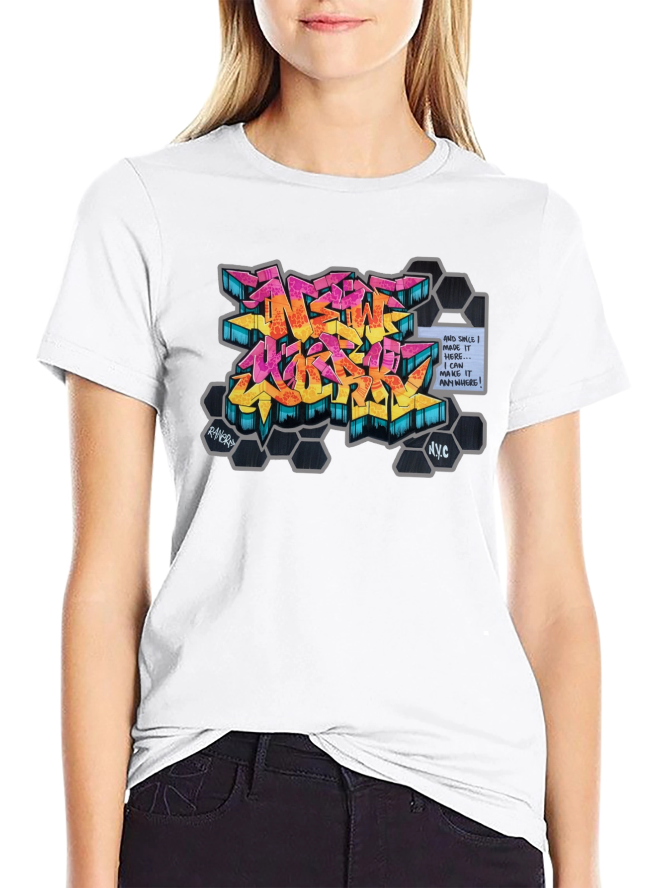 Urban Graffiti Art Graphic Tee - NYC Style