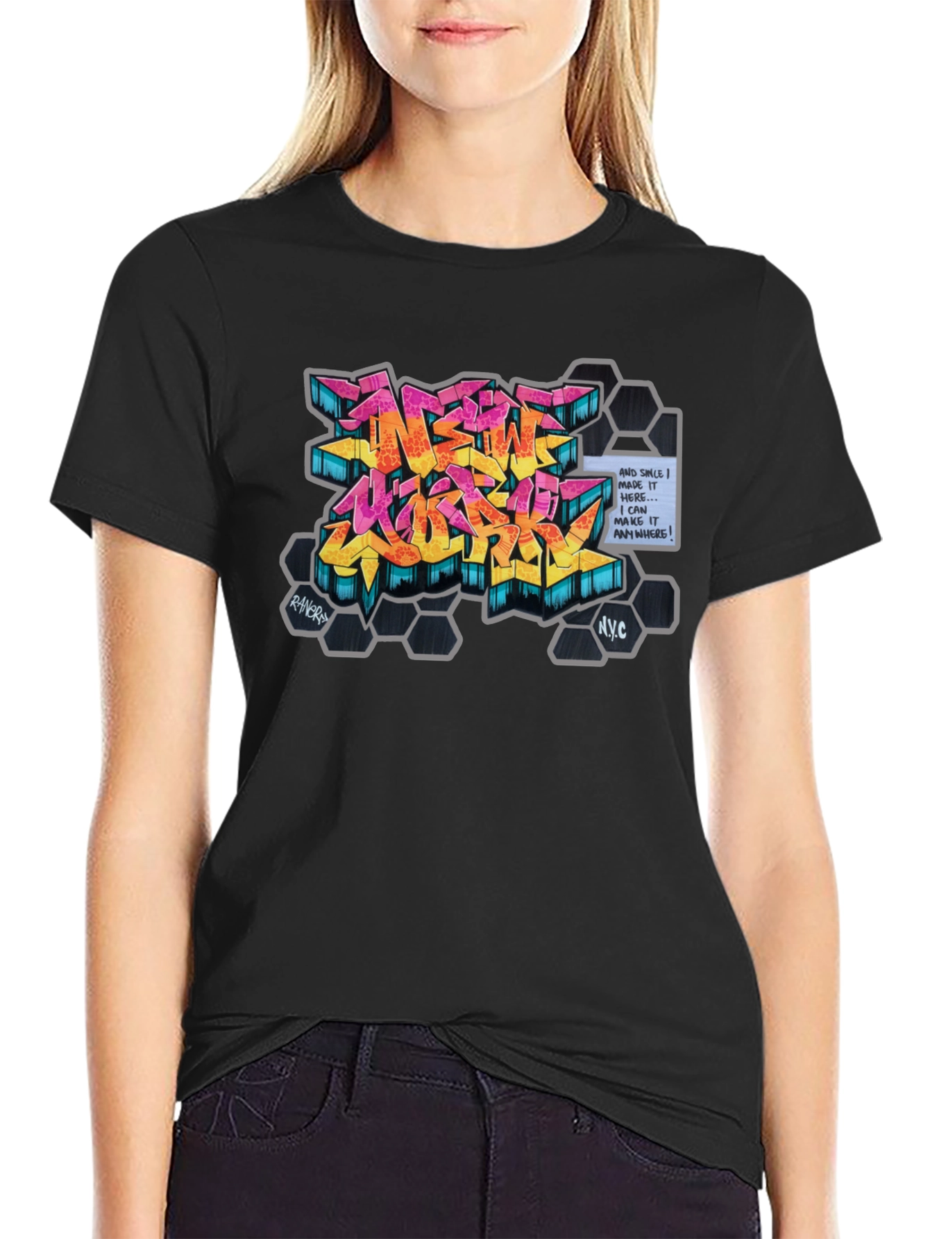 Urban Graffiti Art Graphic Tee - NYC Style