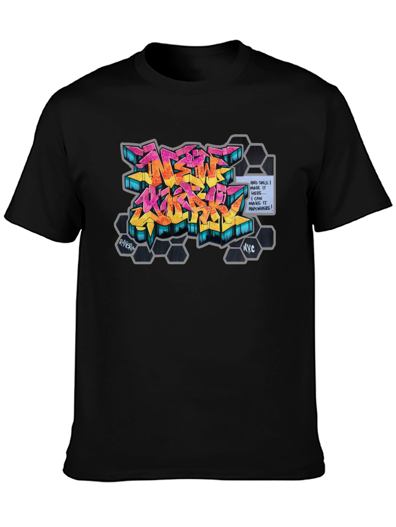 Urban Graffiti Art Graphic Tee - NYC Style