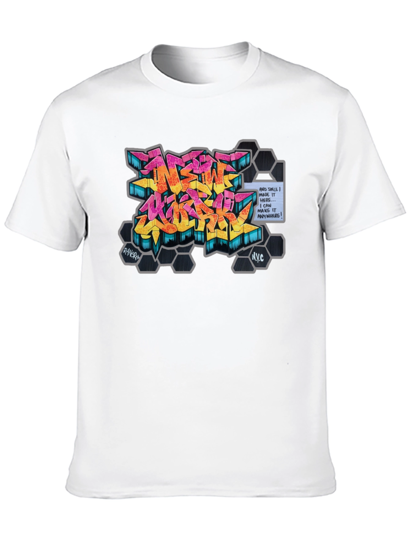 Urban Graffiti Art Graphic Tee - NYC Style