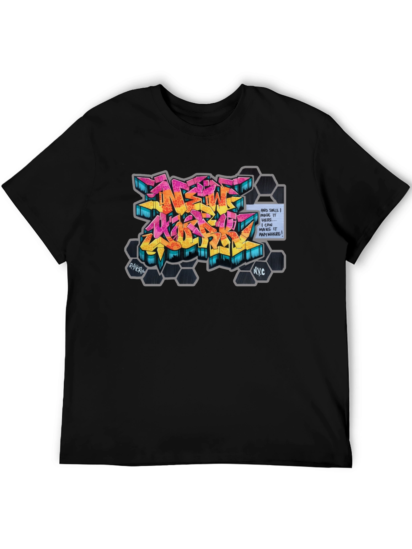 Urban Graffiti Art Graphic Tee - NYC Style