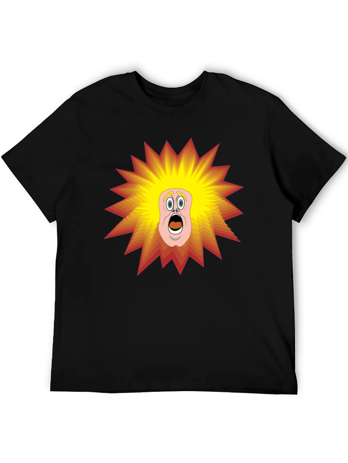 Cartoon Shock T-Shirt - Black Tee