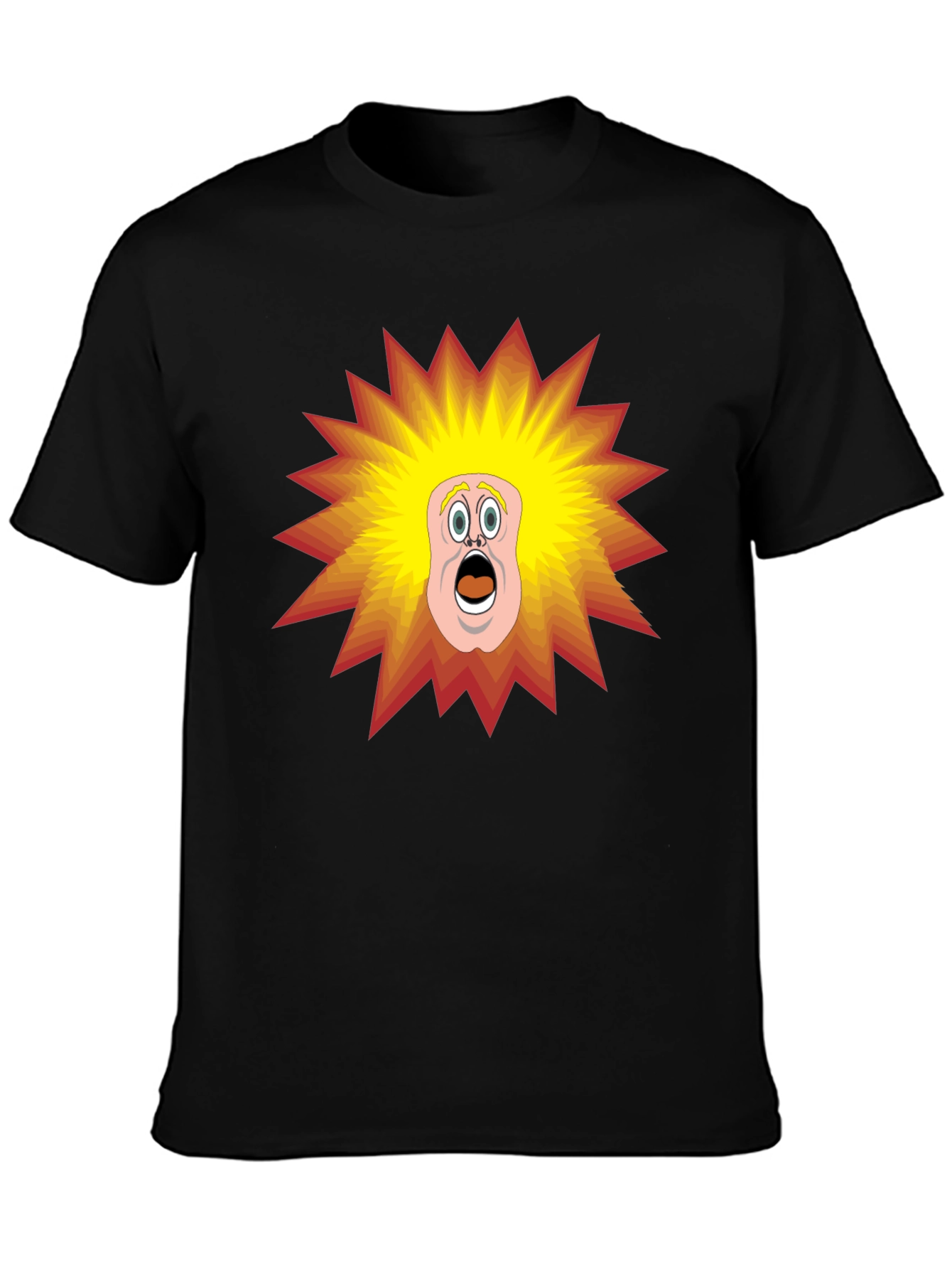 Cartoon Shock T-Shirt - Black Tee