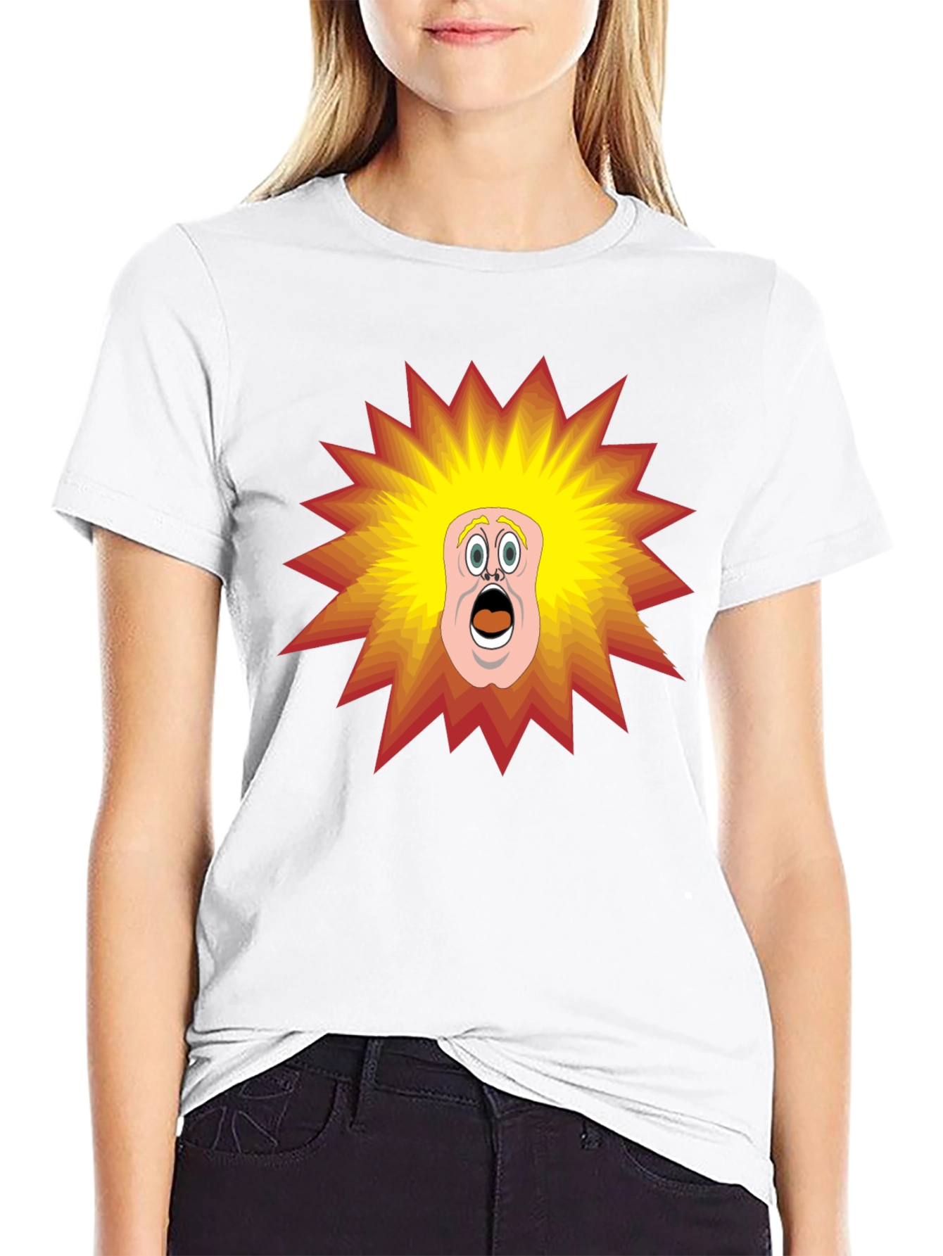 Cartoon Shock T-Shirt - Black Tee