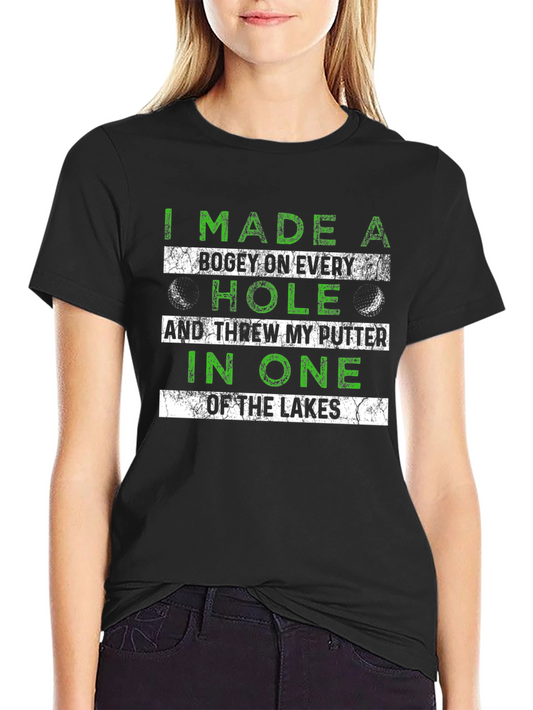 Golf Humor T-Shirt: Bogey Every Hole