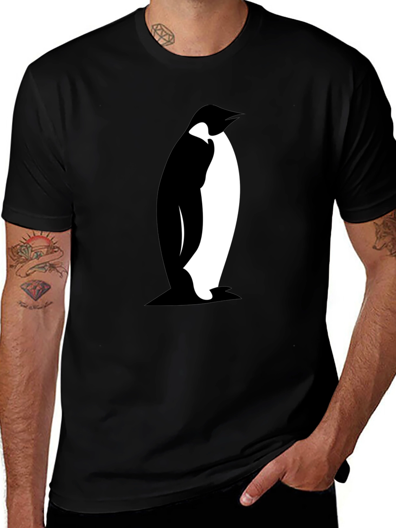 Penguin Graphic Print T-Shirt