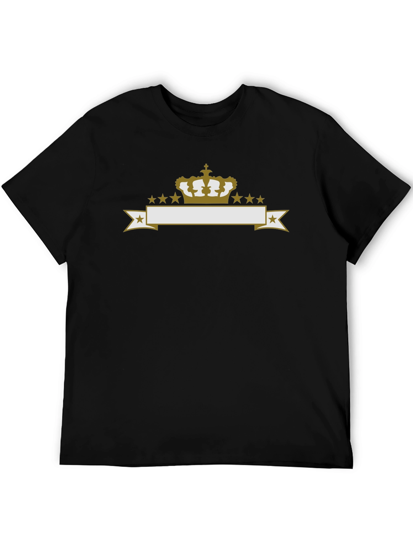 Crown & Stars Graphic Tee - Black