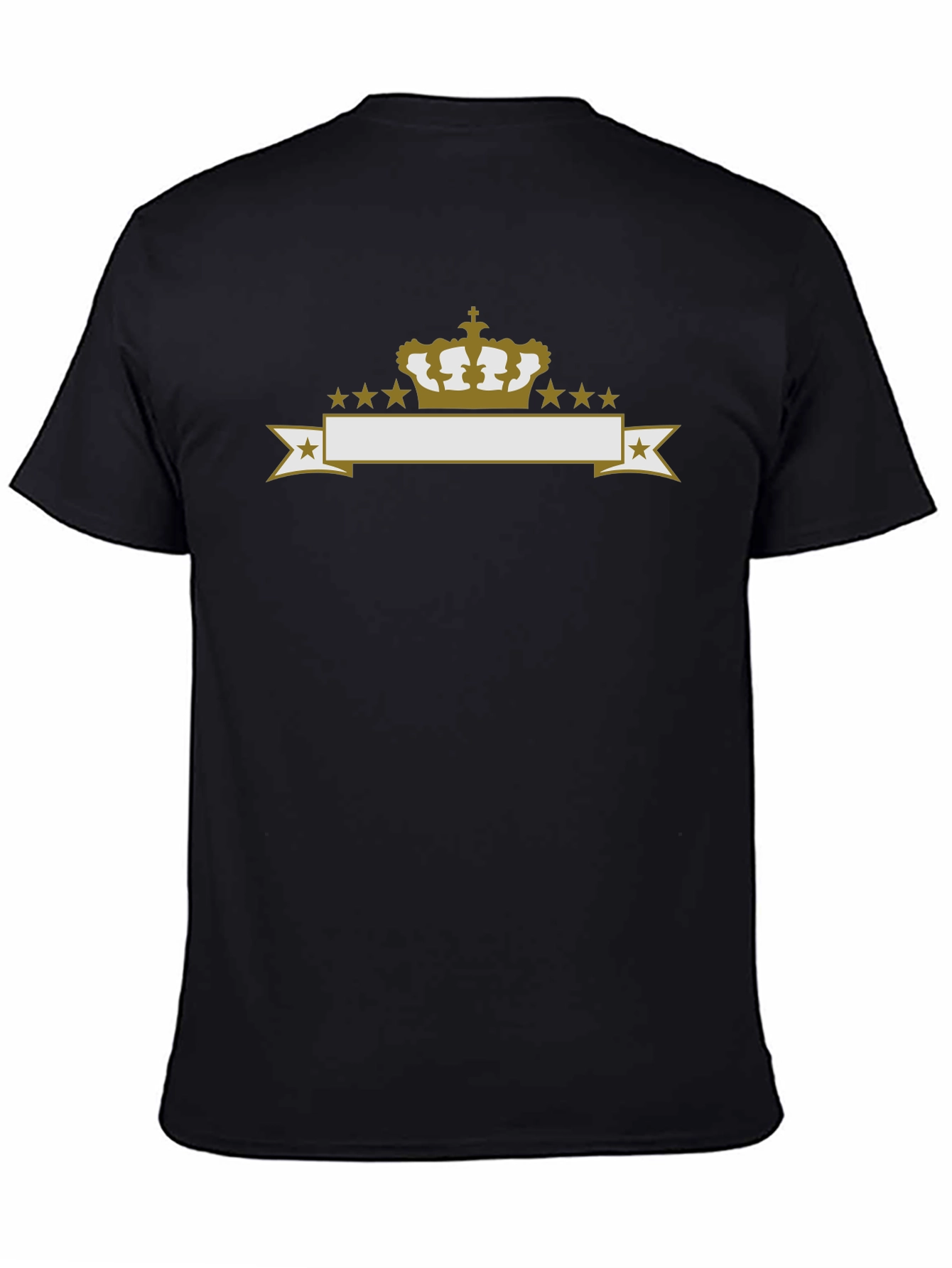 Crown & Stars Graphic Tee - Black