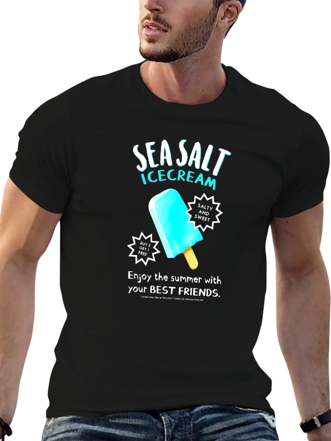 Sea Salt Ice Cream Graphic T-Shirt