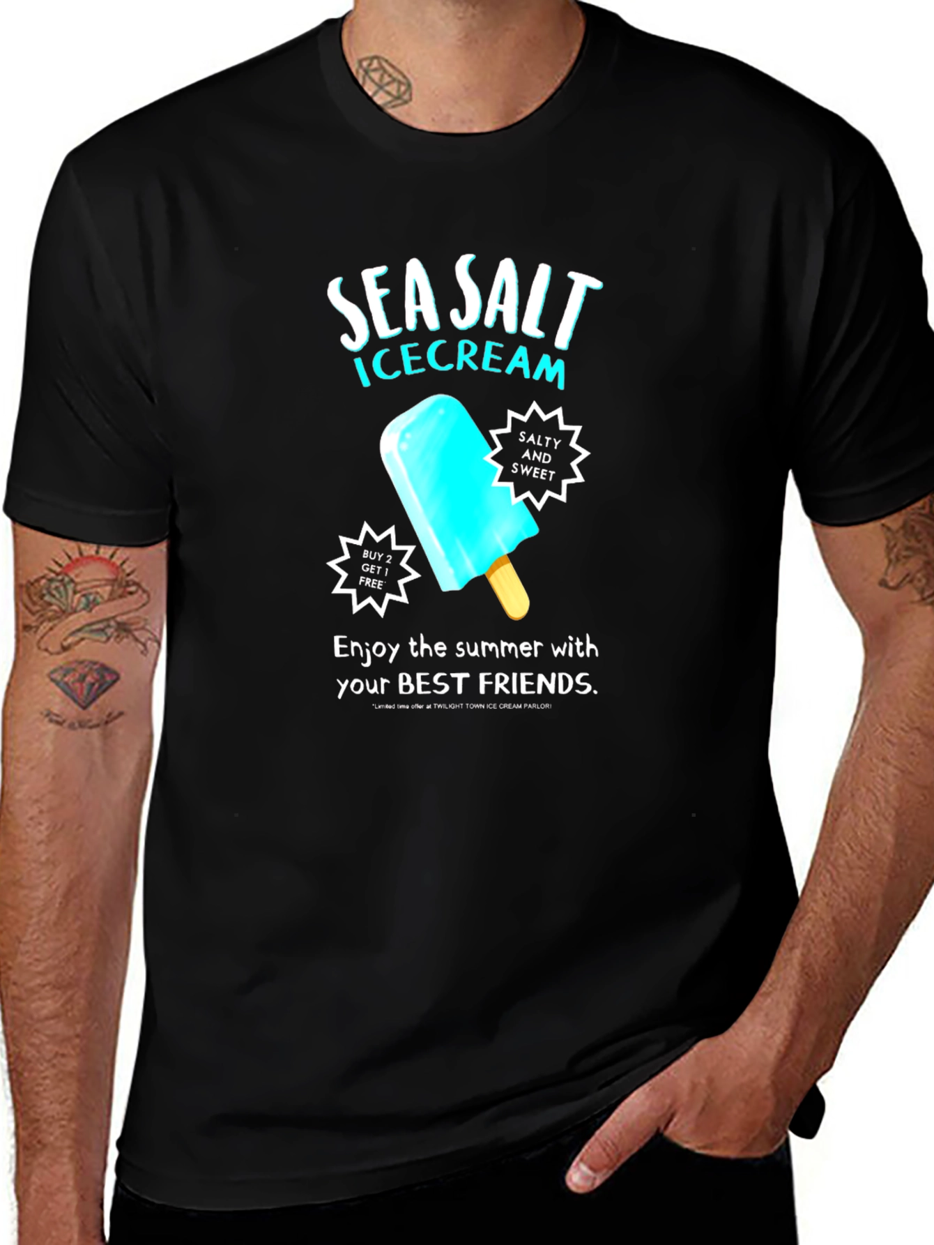 Sea Salt Ice Cream Graphic T-Shirt