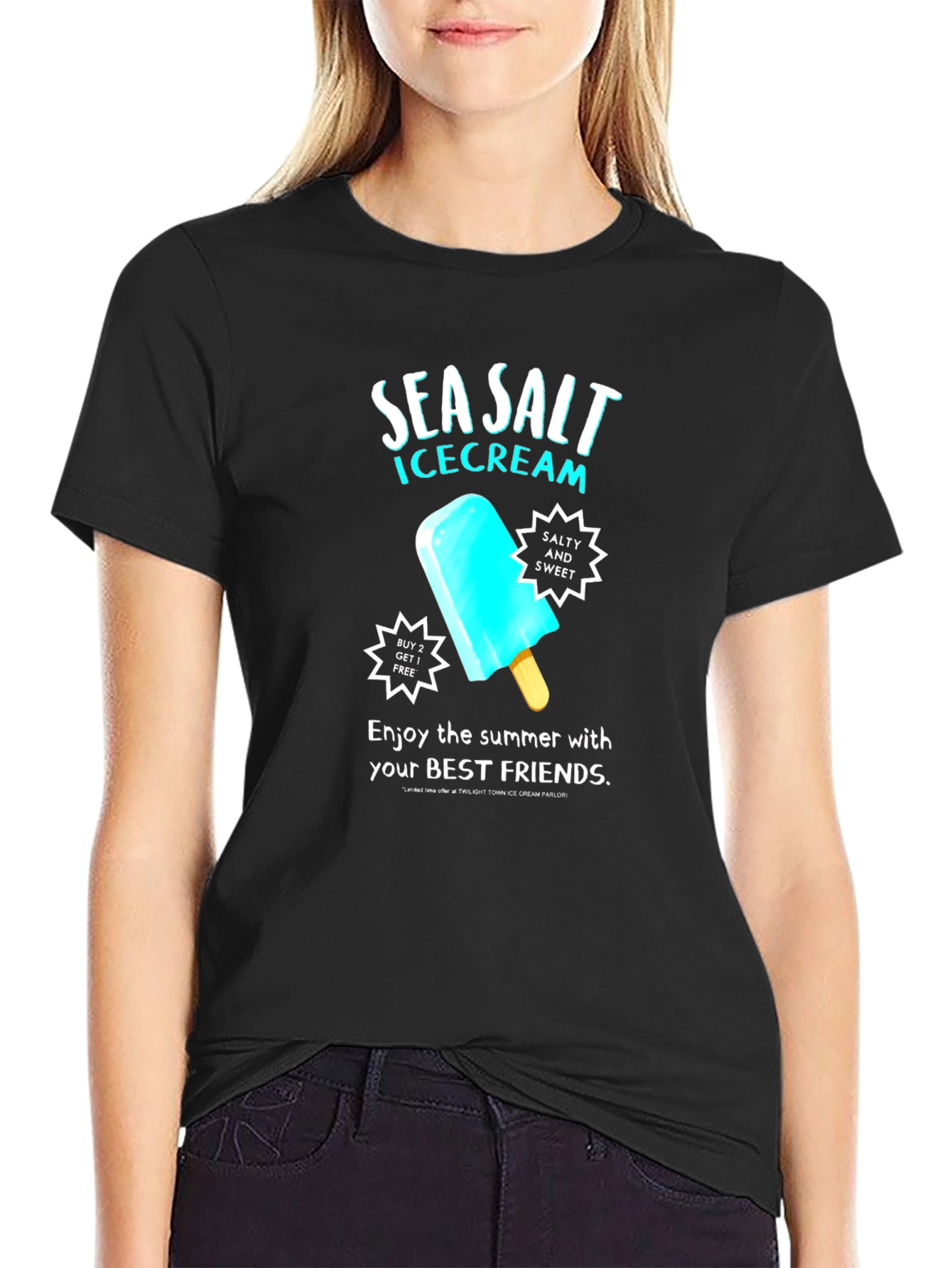 Sea Salt Ice Cream Graphic T-Shirt