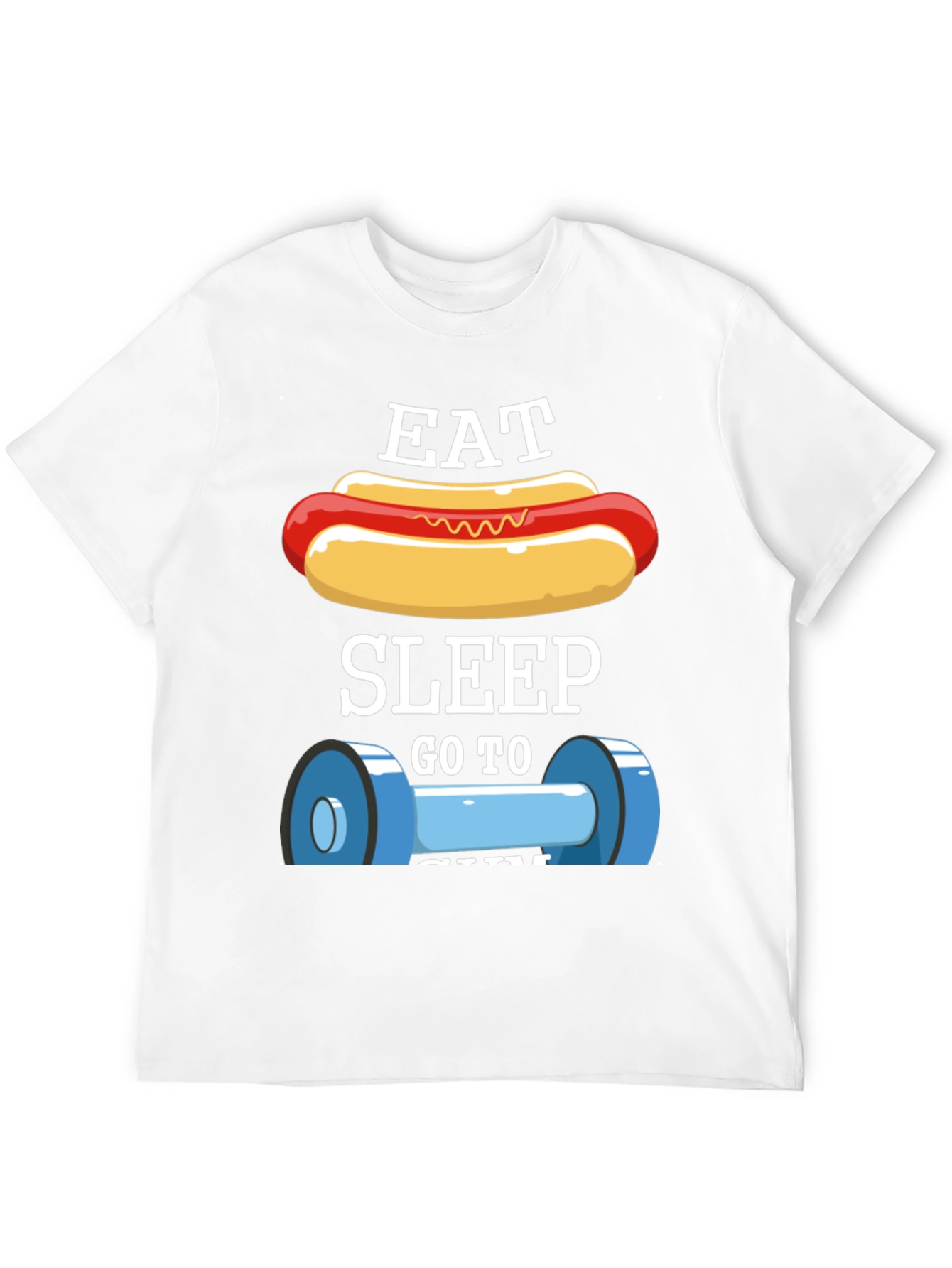 Eat Sleep Gym T-Shirt - Funny Workout Tee