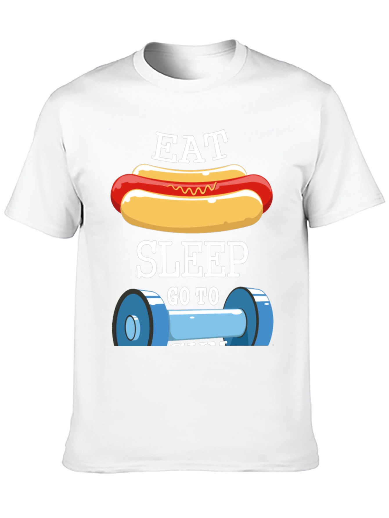 Eat Sleep Gym T-Shirt - Funny Workout Tee