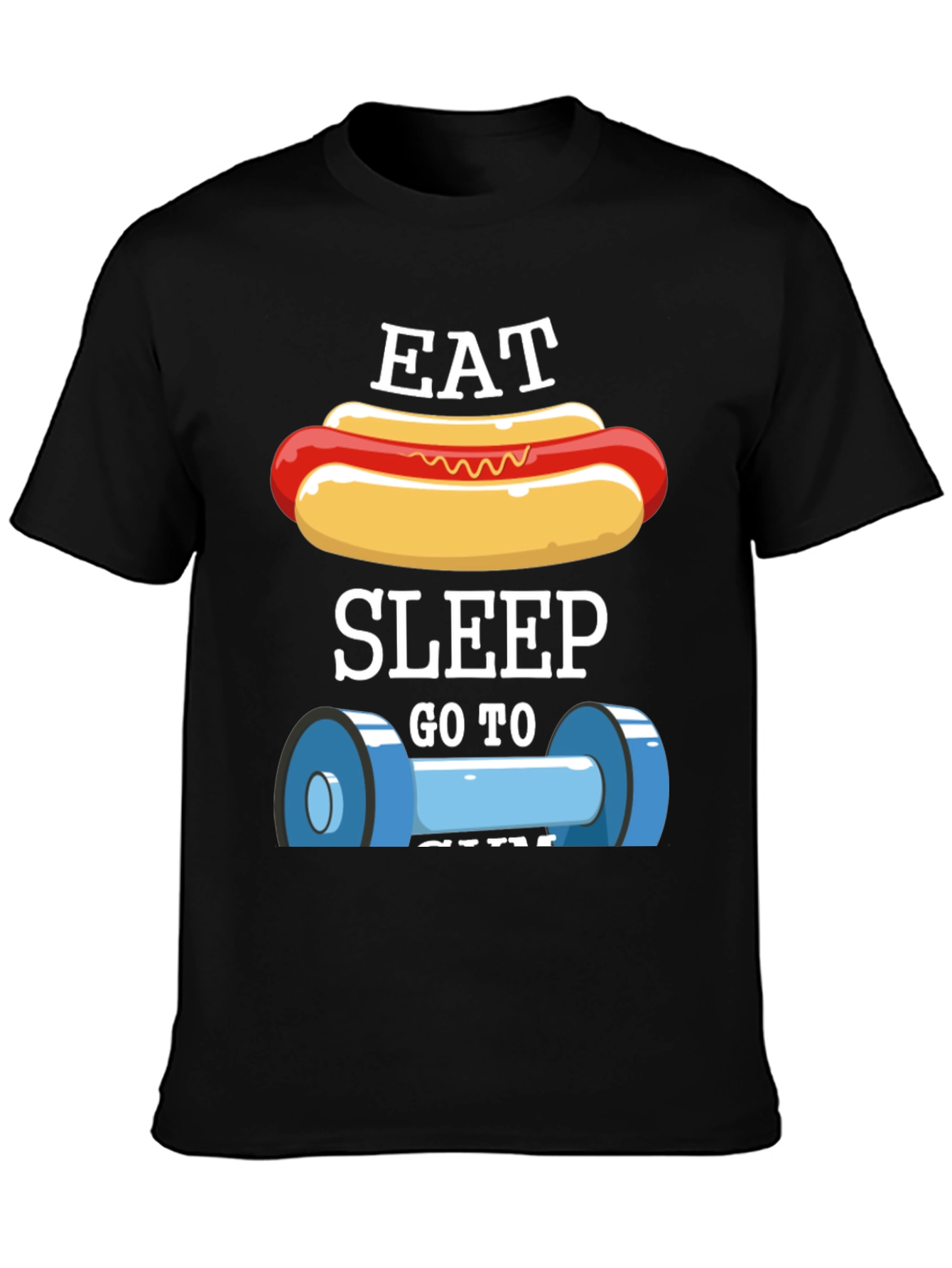 Eat Sleep Gym T-Shirt - Funny Workout Tee
