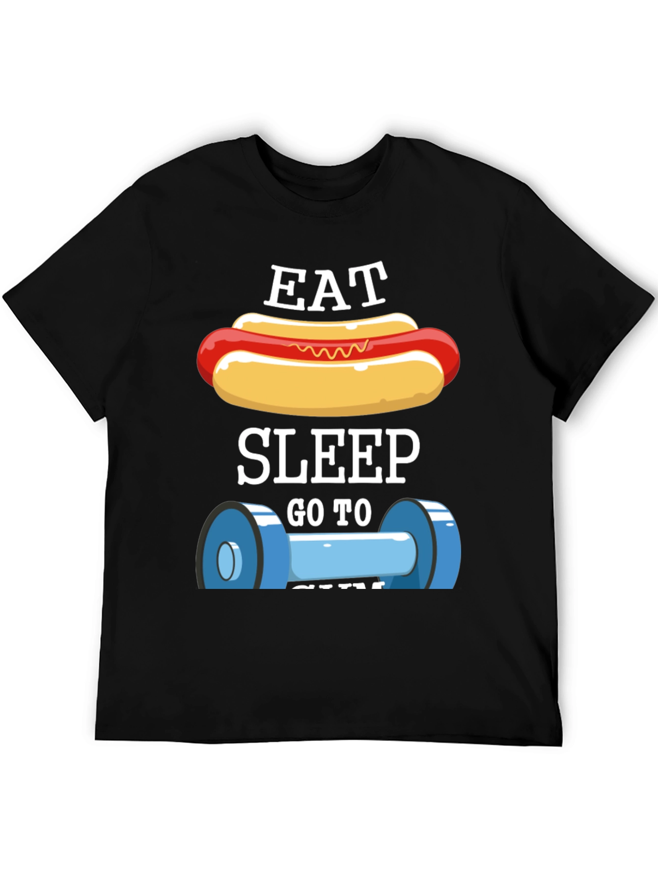 Eat Sleep Gym T-Shirt - Funny Workout Tee