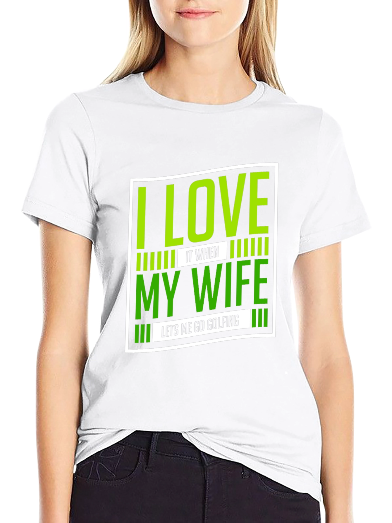 Funny Golfing T-Shirt - I Love My Wife