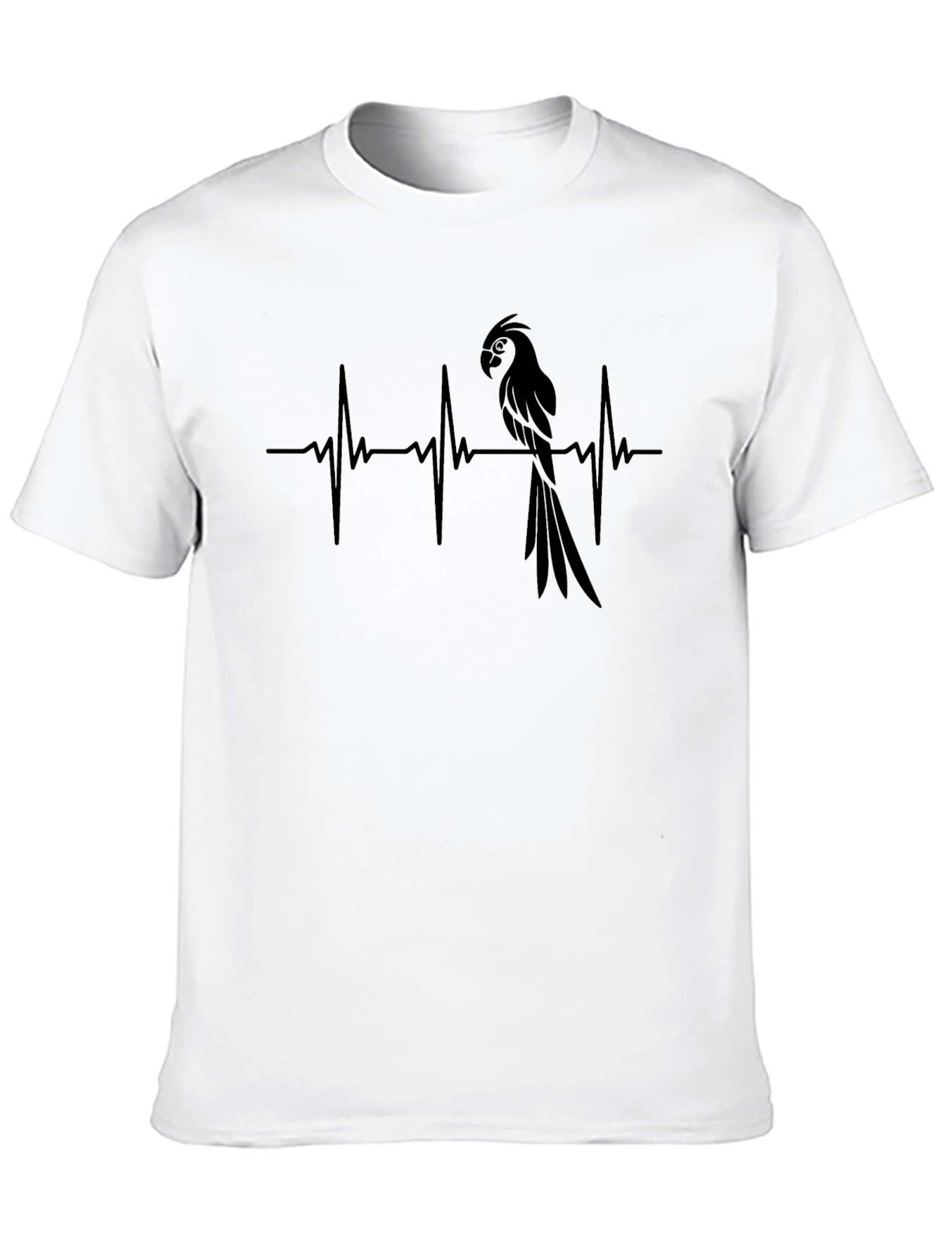 Parrot Heartbeat T-Shirt - Unique Graphic Tee