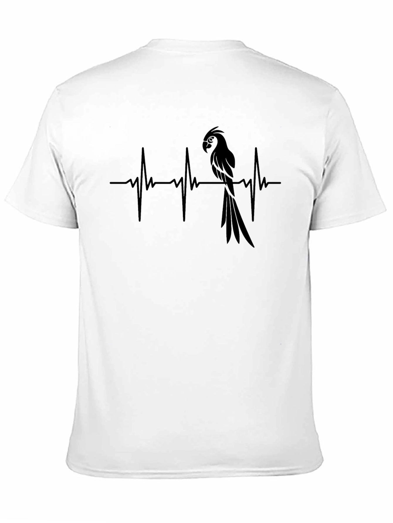 Parrot Heartbeat T-Shirt - Unique Graphic Tee