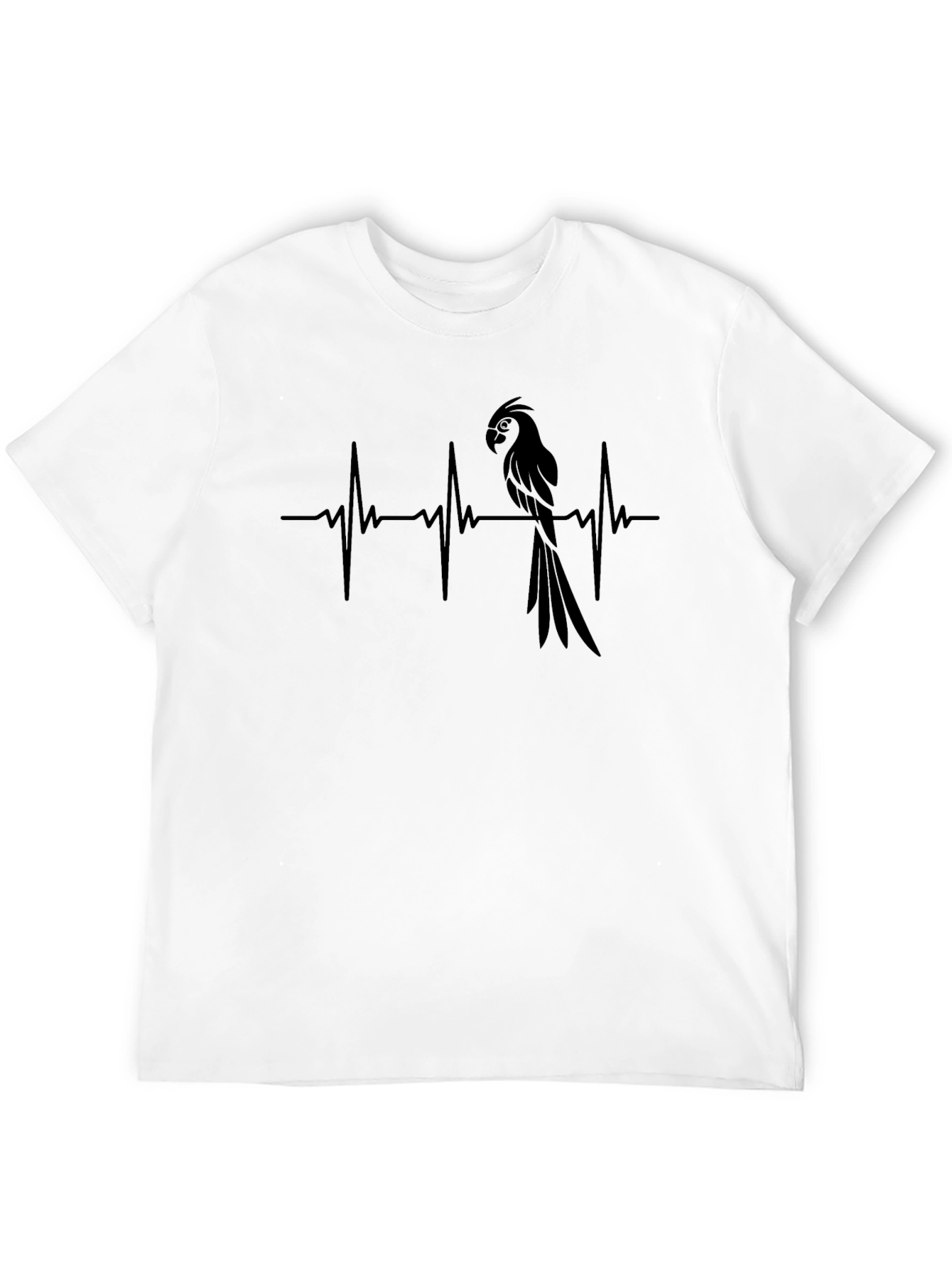 Parrot Heartbeat T-Shirt - Unique Graphic Tee