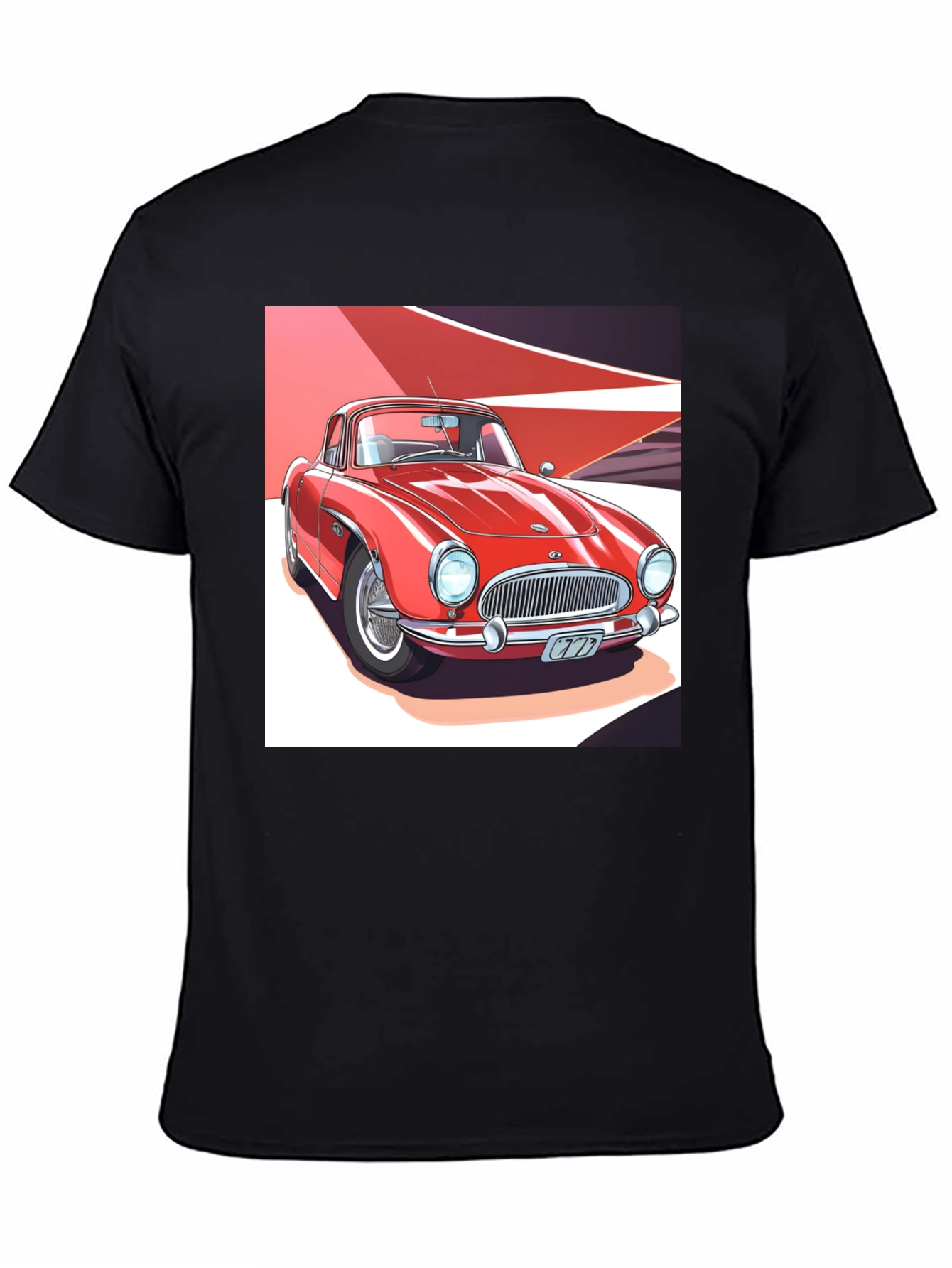 Classic Car Graphic Black T-Shirt