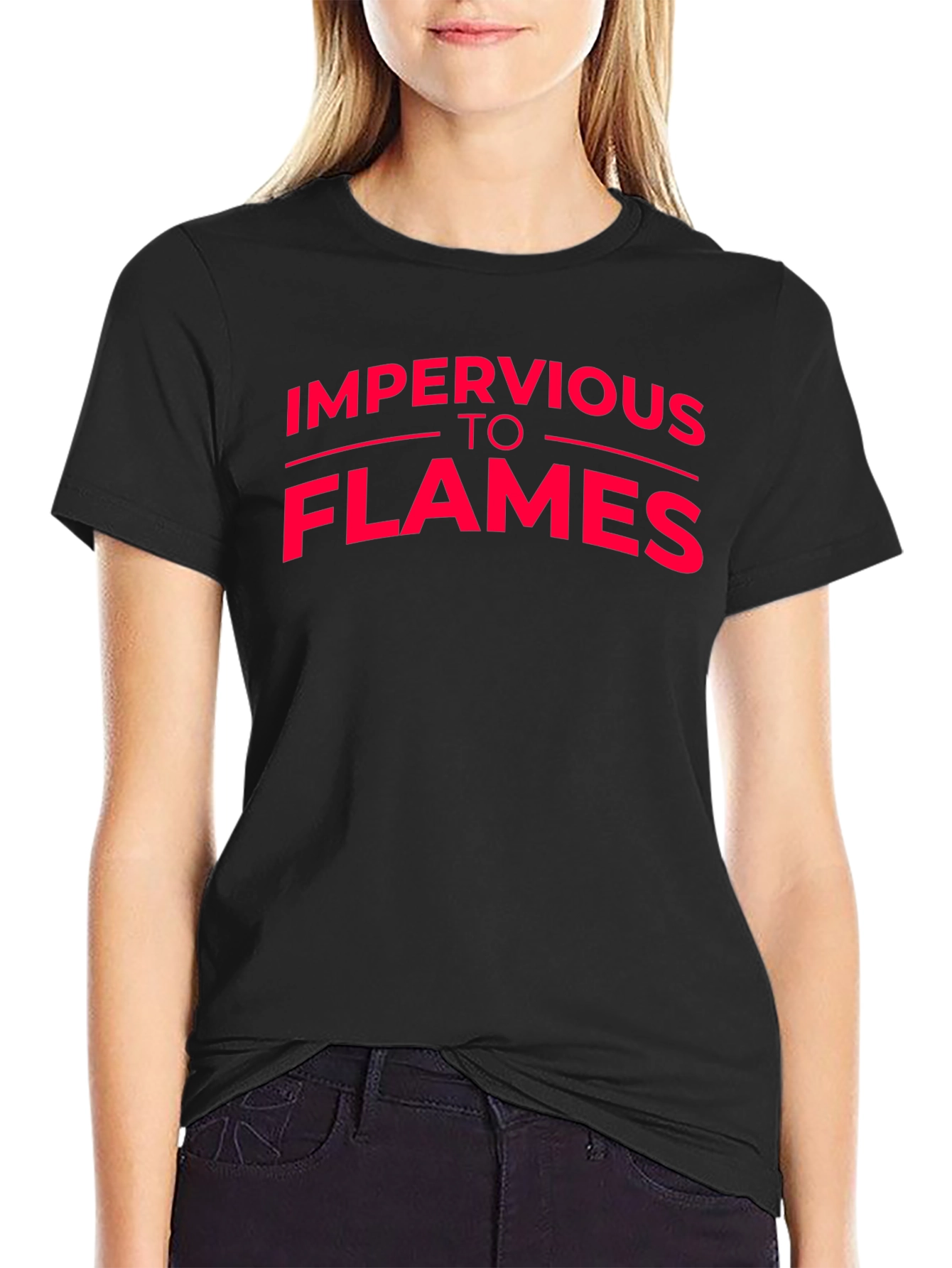 Impervious To Flames Graphic T-Shirt - Black