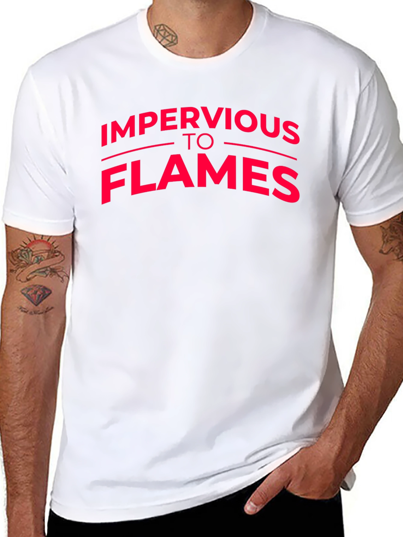 Impervious To Flames Graphic T-Shirt - Black