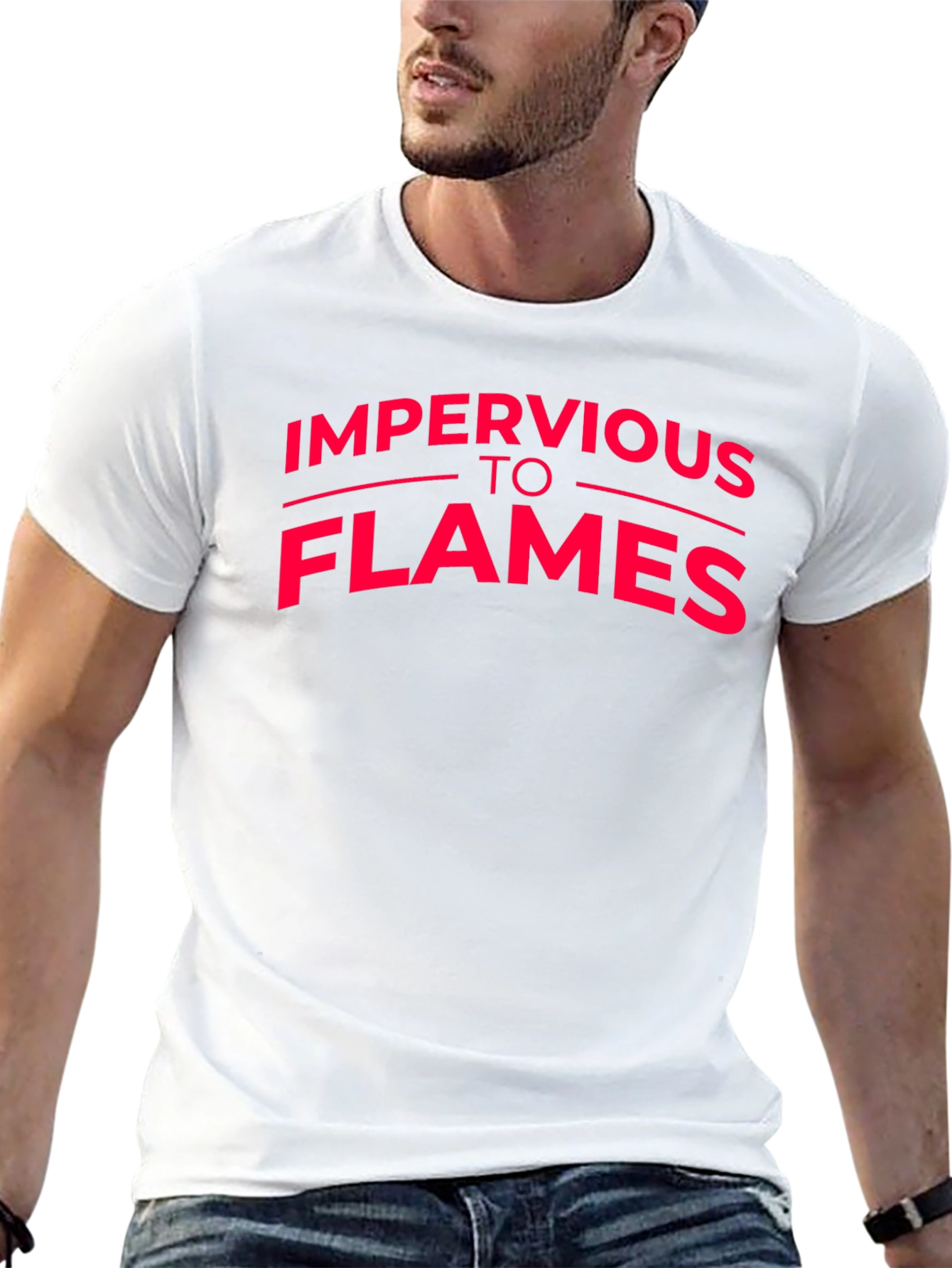 Impervious To Flames Graphic T-Shirt - Black