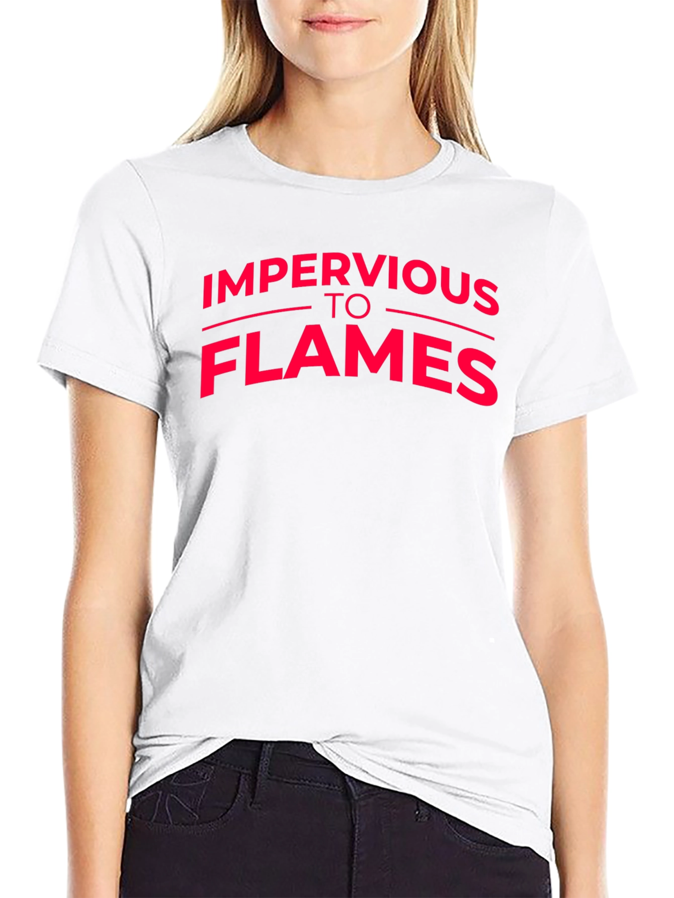 Impervious To Flames Graphic T-Shirt - Black