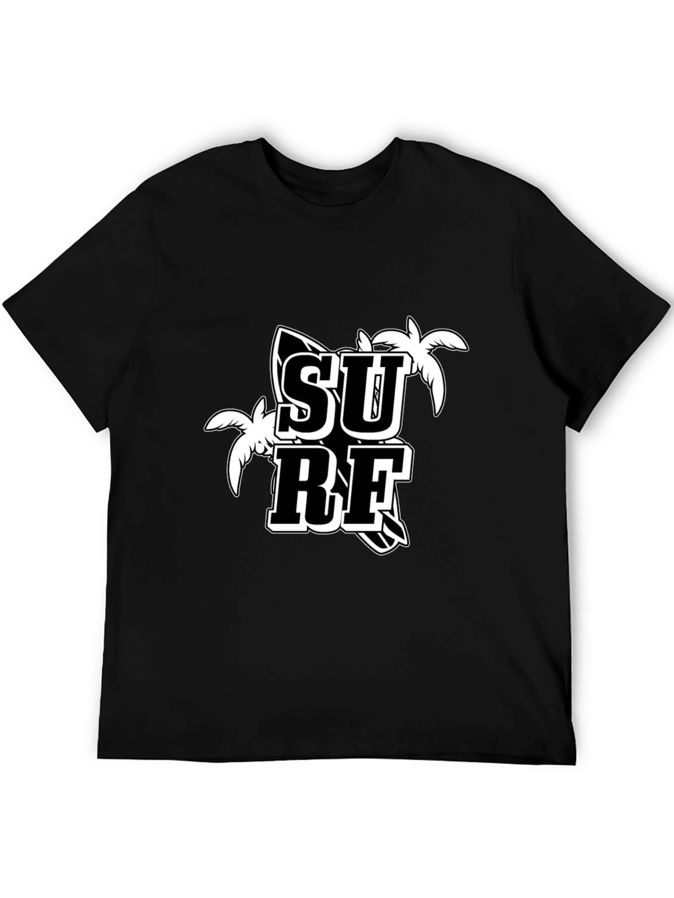 Surf Graphic T-Shirt - Black