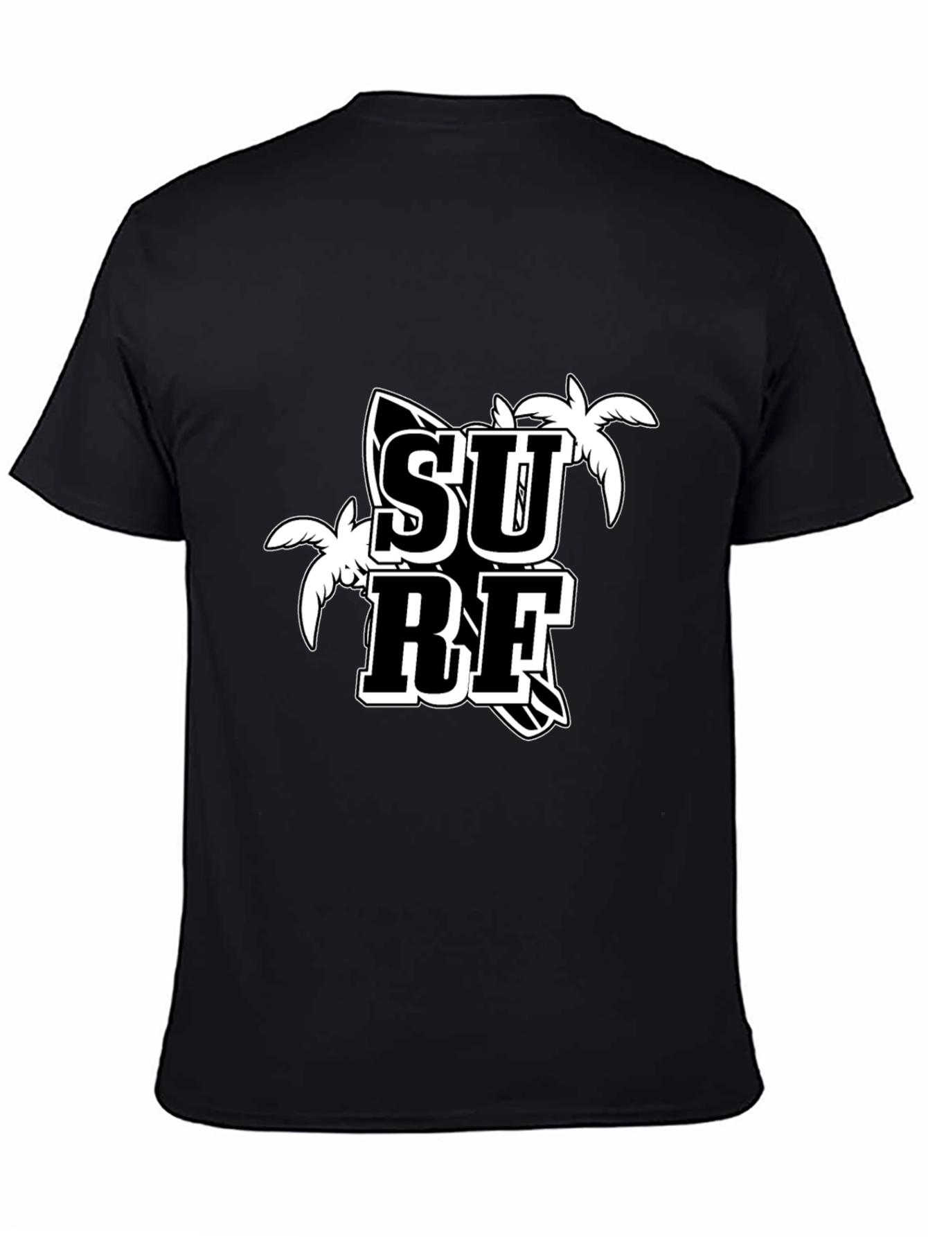 Surf Graphic T-Shirt - Black