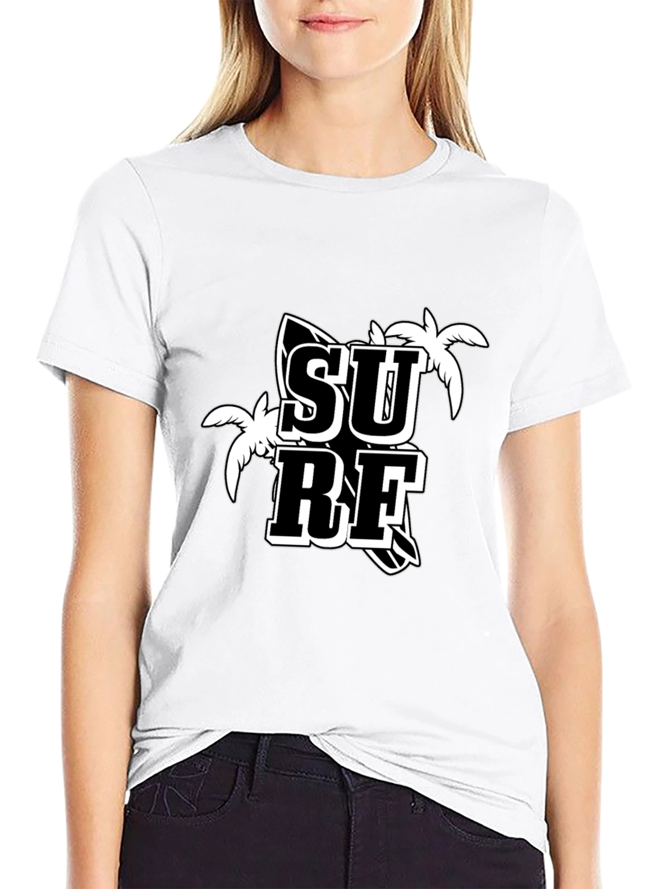 Surf Graphic T-Shirt - Black